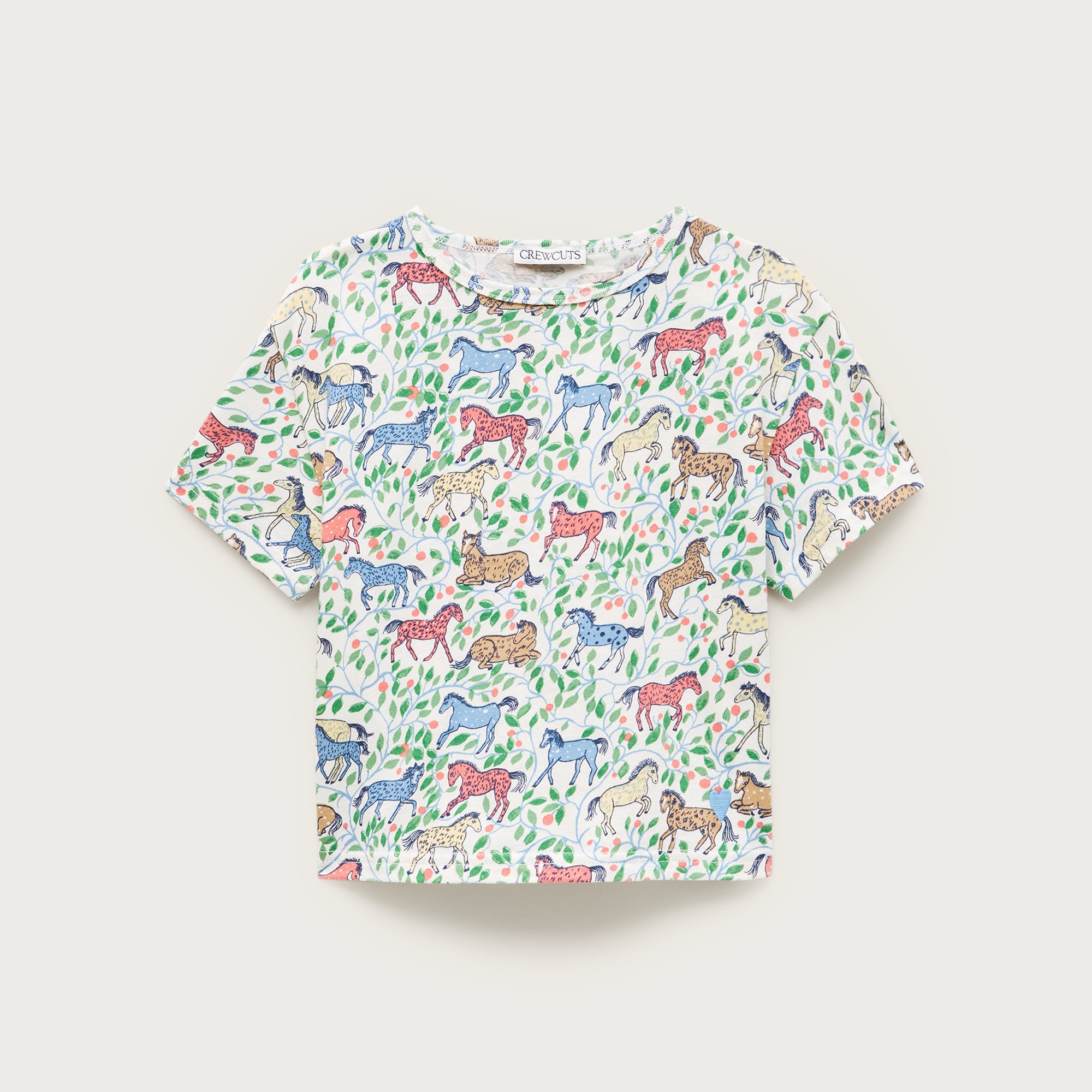 Girls' everyday T-shirt in vintage jersey