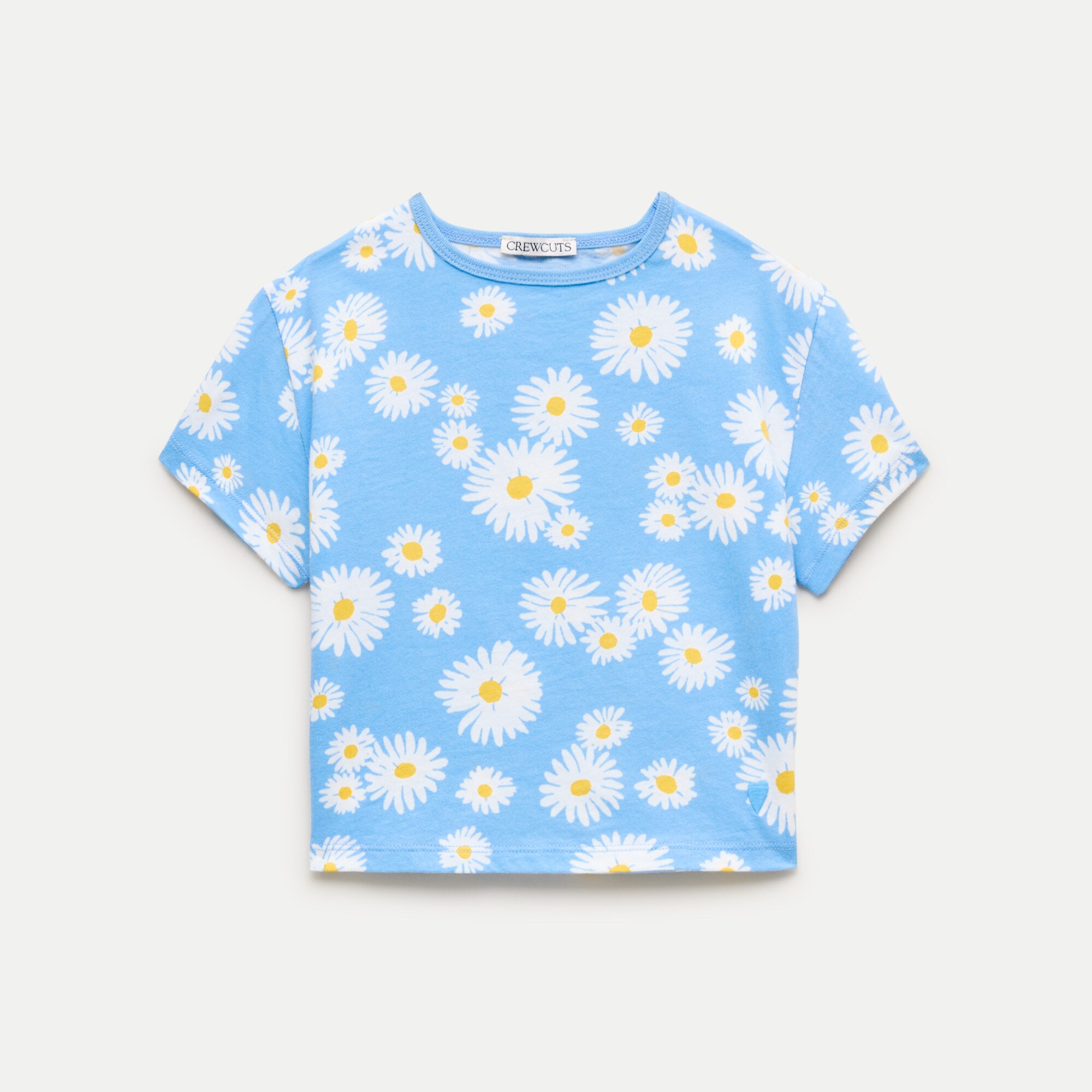 Girls' everyday T-shirt in vintage jersey