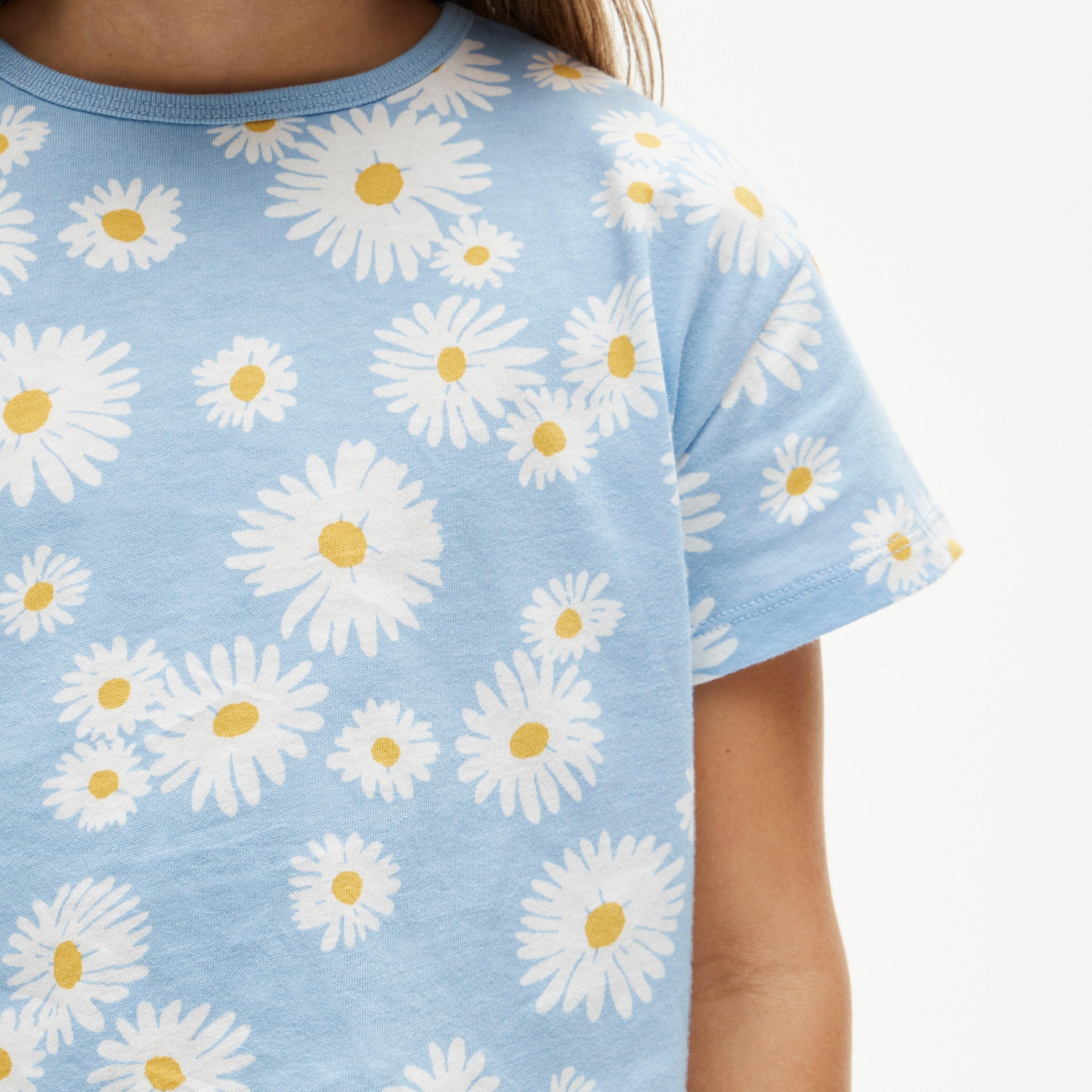 Girls' everyday T-shirt in vintage jersey