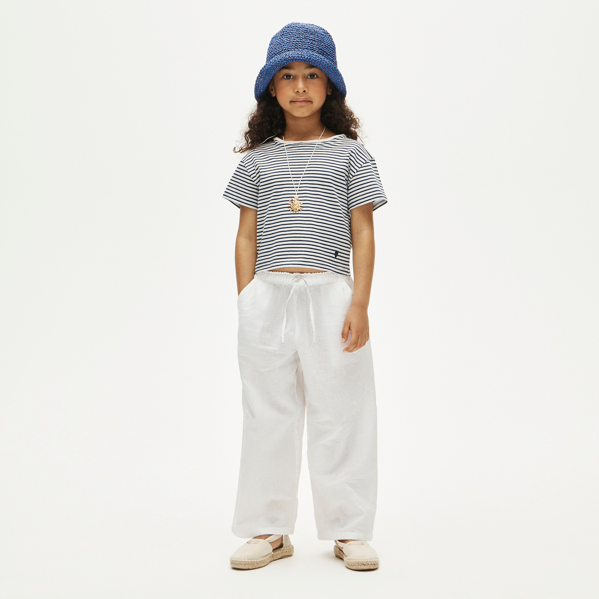 Girls' everyday T-shirt in vintage jersey