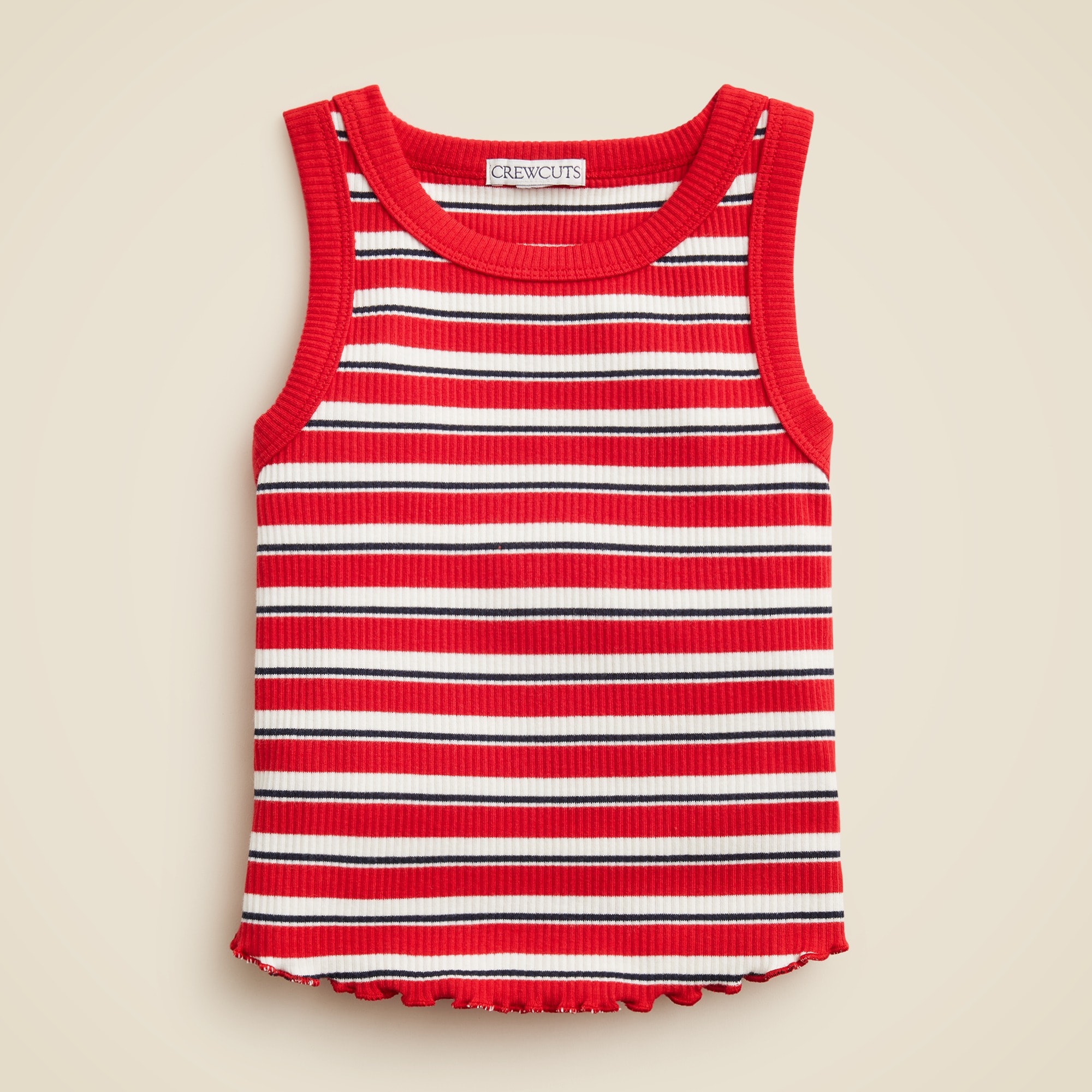 girls Girls' everyday tank top in vintage rib stripe