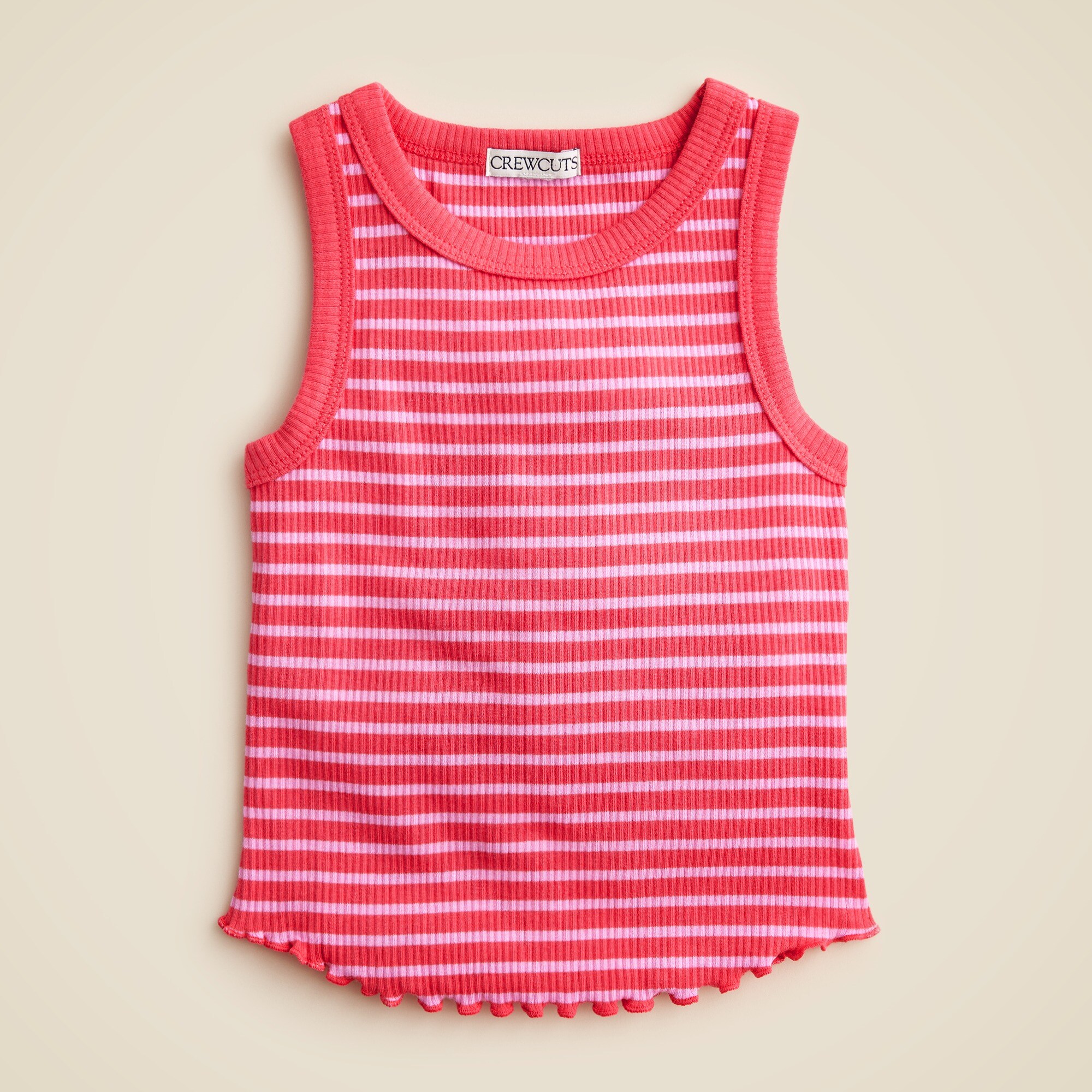 girls Girls' everyday tank top in vintage rib stripe