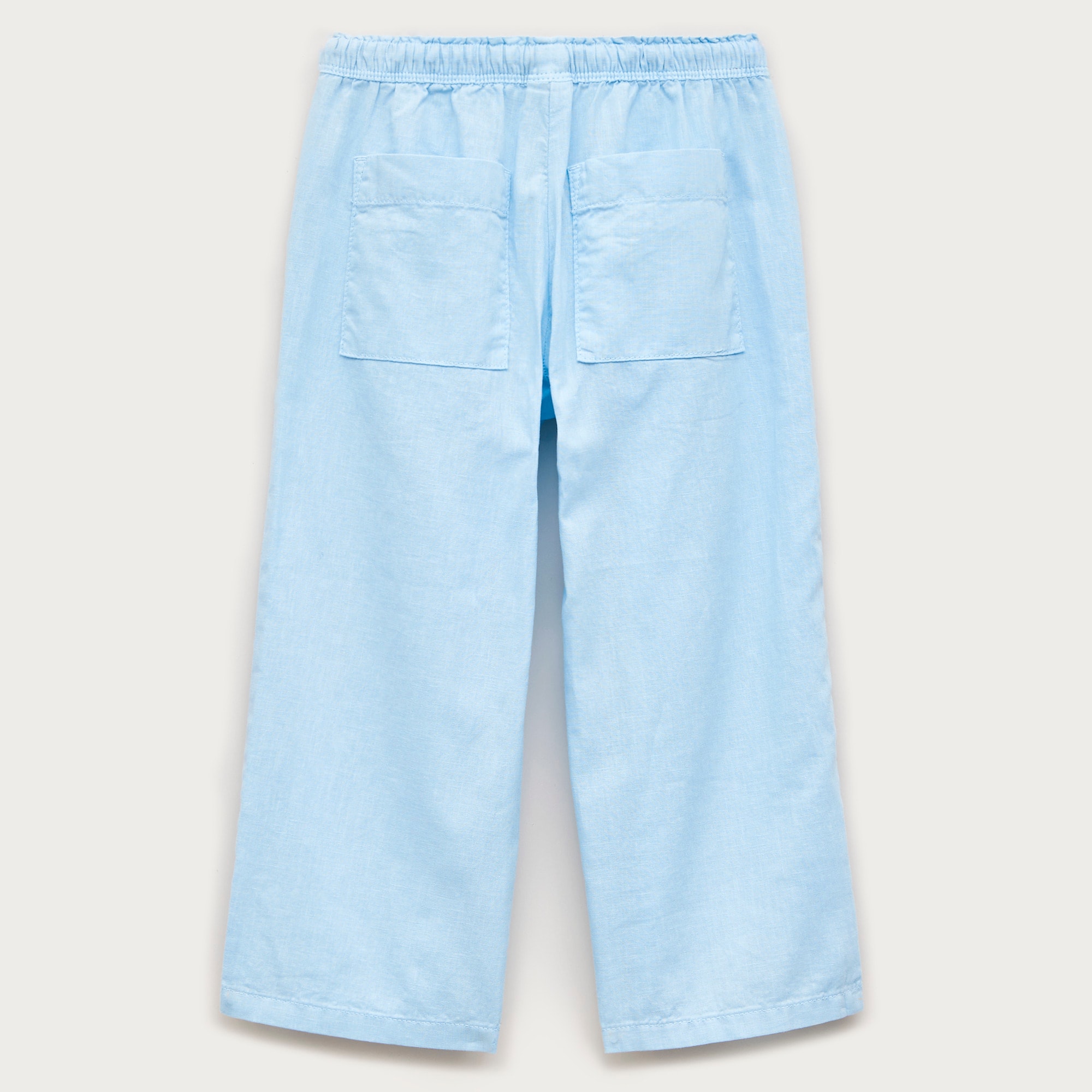 Girls' Soleil pant in linen-cotton blend