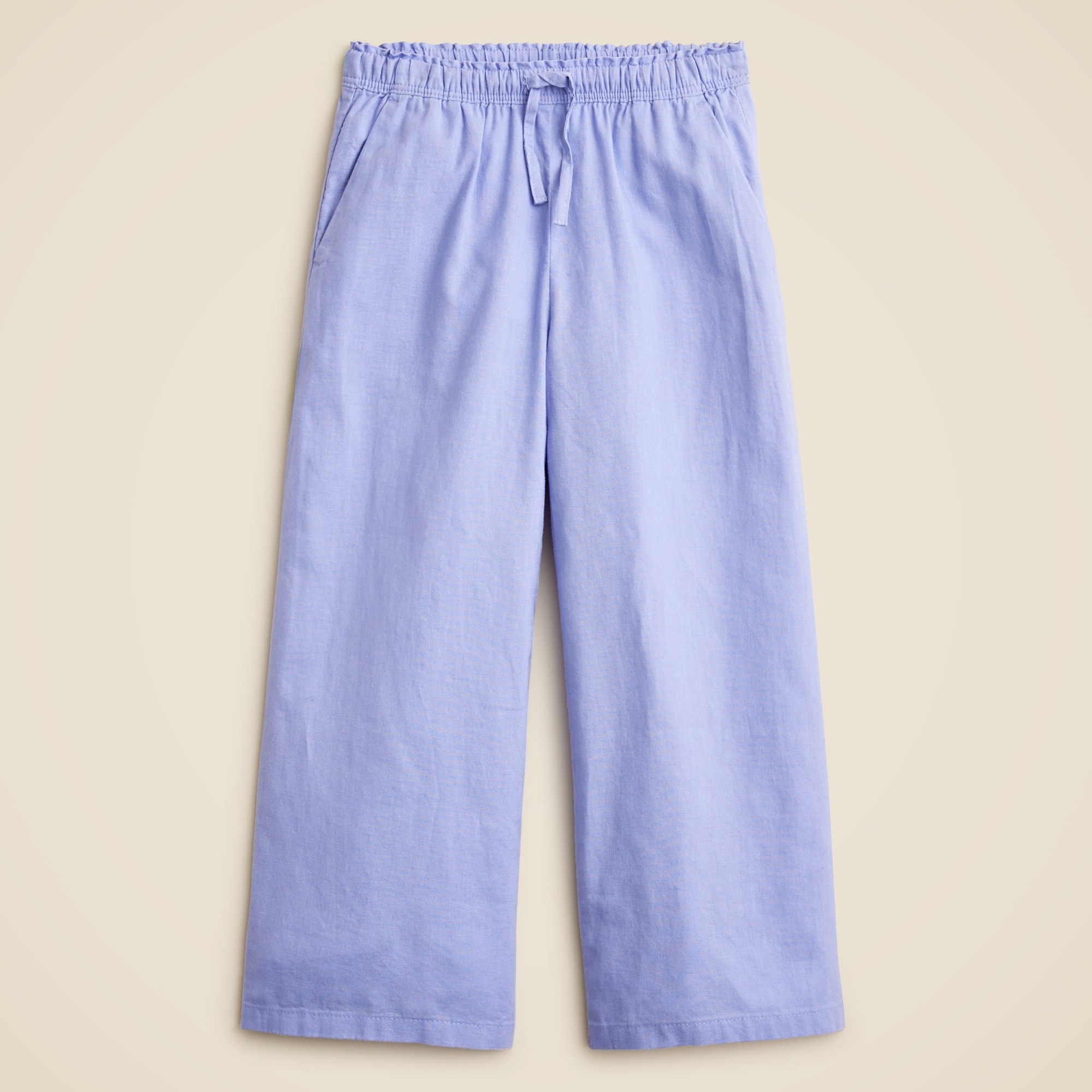 girls Girls' Soleil pant in linen-cotton blend
