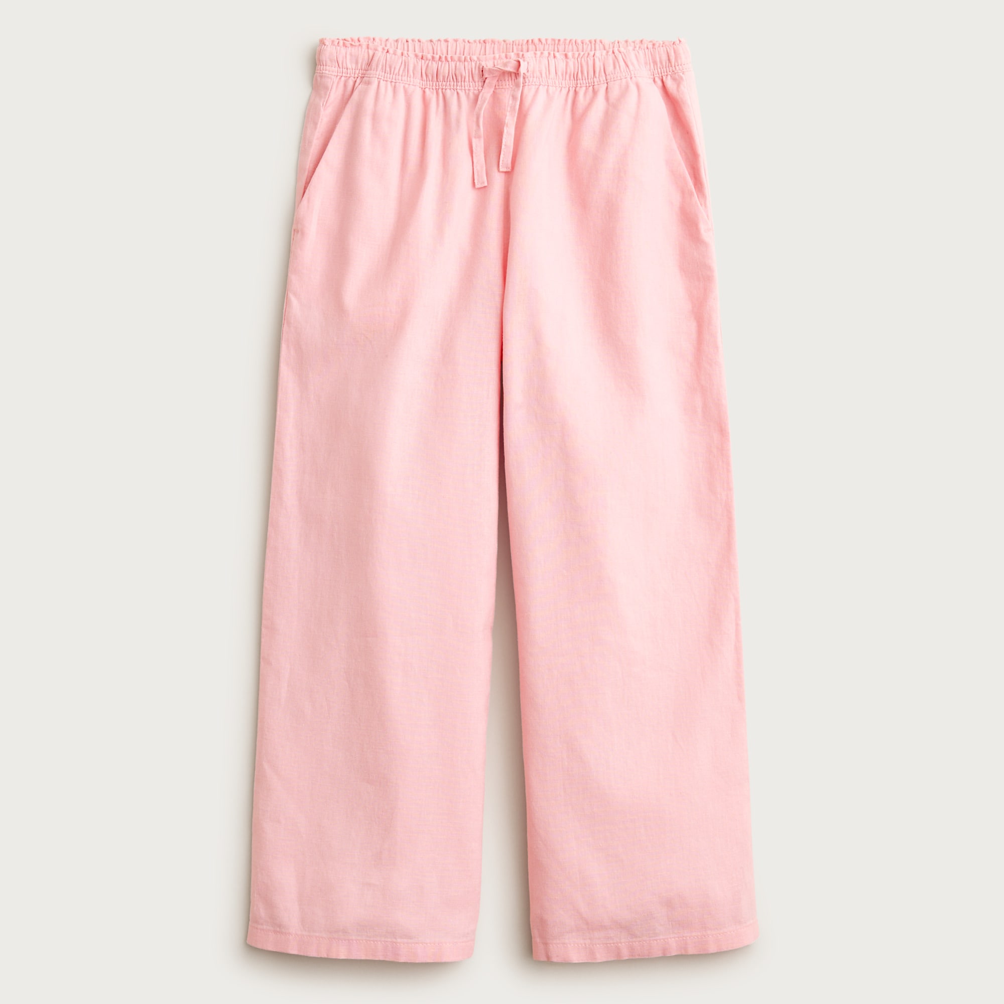 Girls' Soleil pant in linen-cotton blend