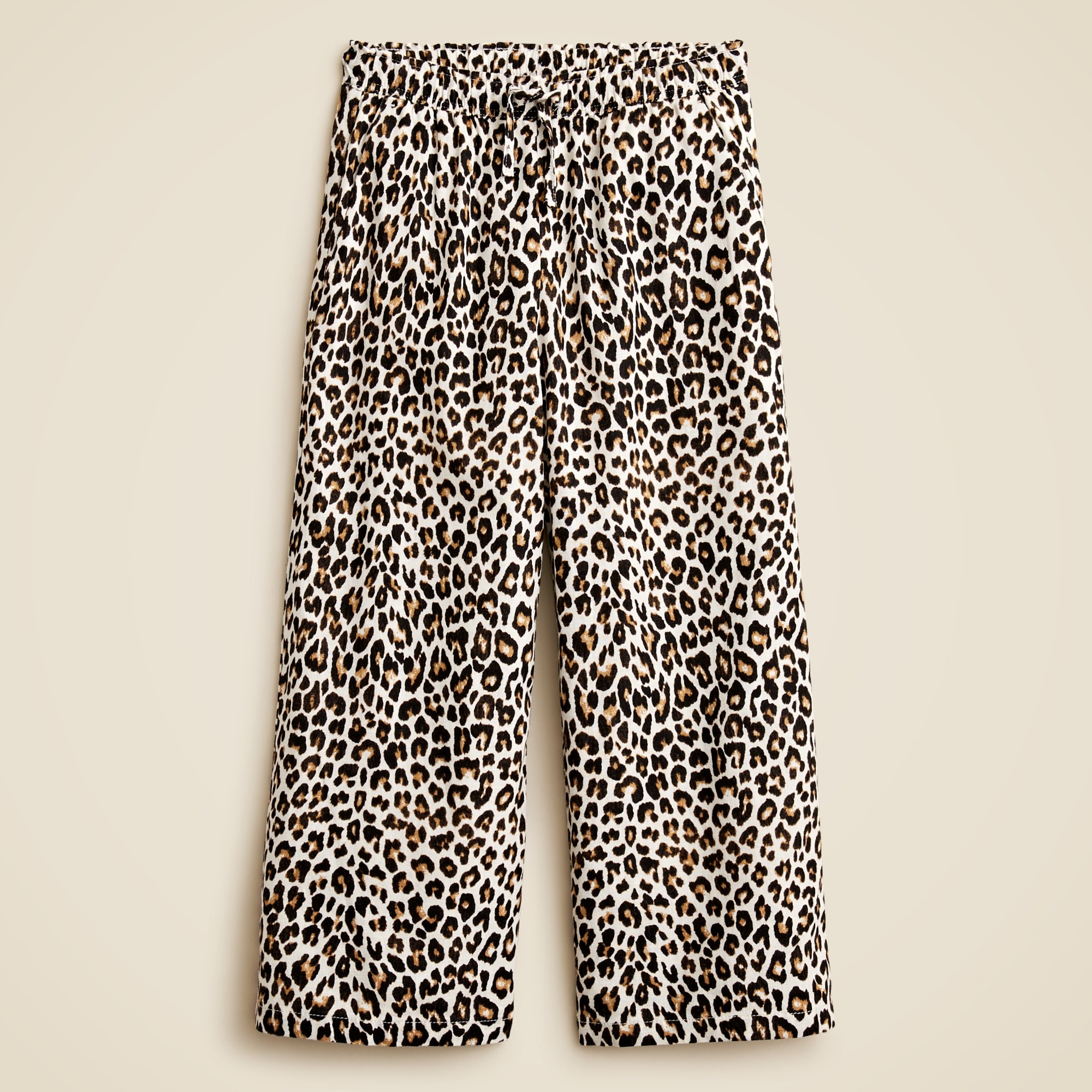 Girls' Soleil pant in linen-cotton blend
