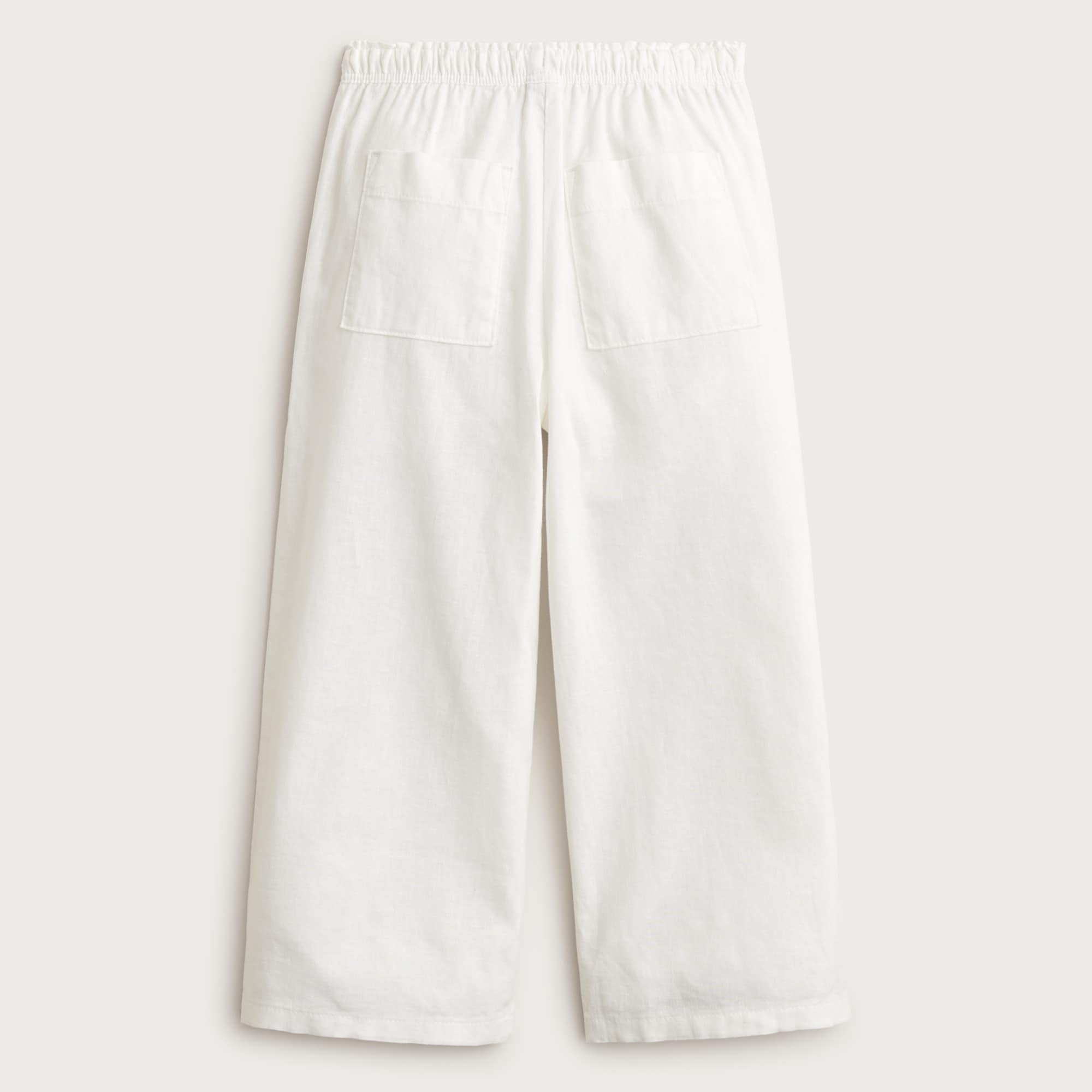 Girls' Soleil pant in linen-cotton blend
