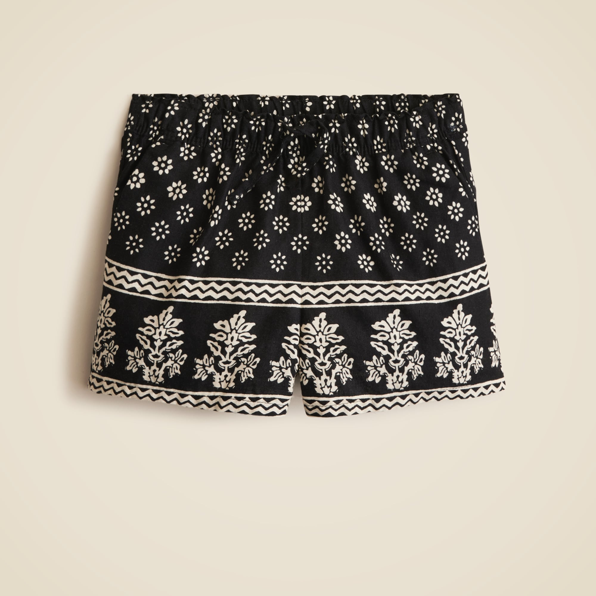 girls Girls' Soleil short in linen-cotton blend