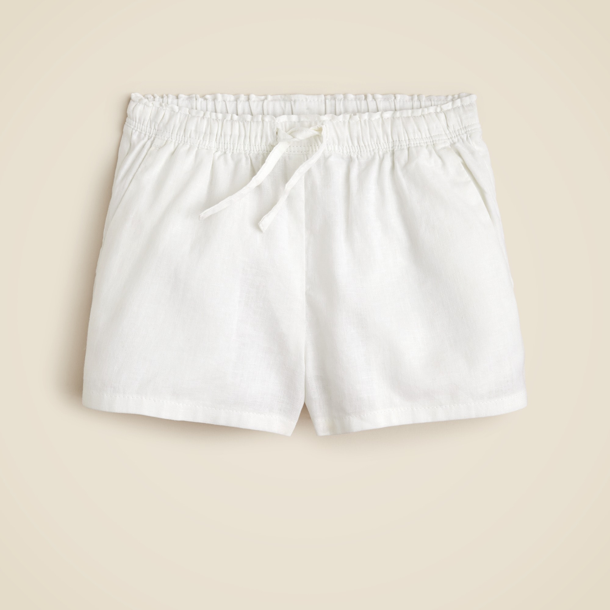 girls Girls' Soleil short in linen-cotton blend