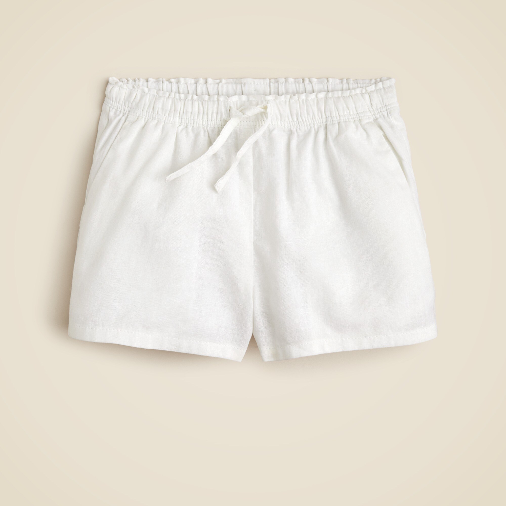 girls Girls' Soleil short in linen-cotton blend
