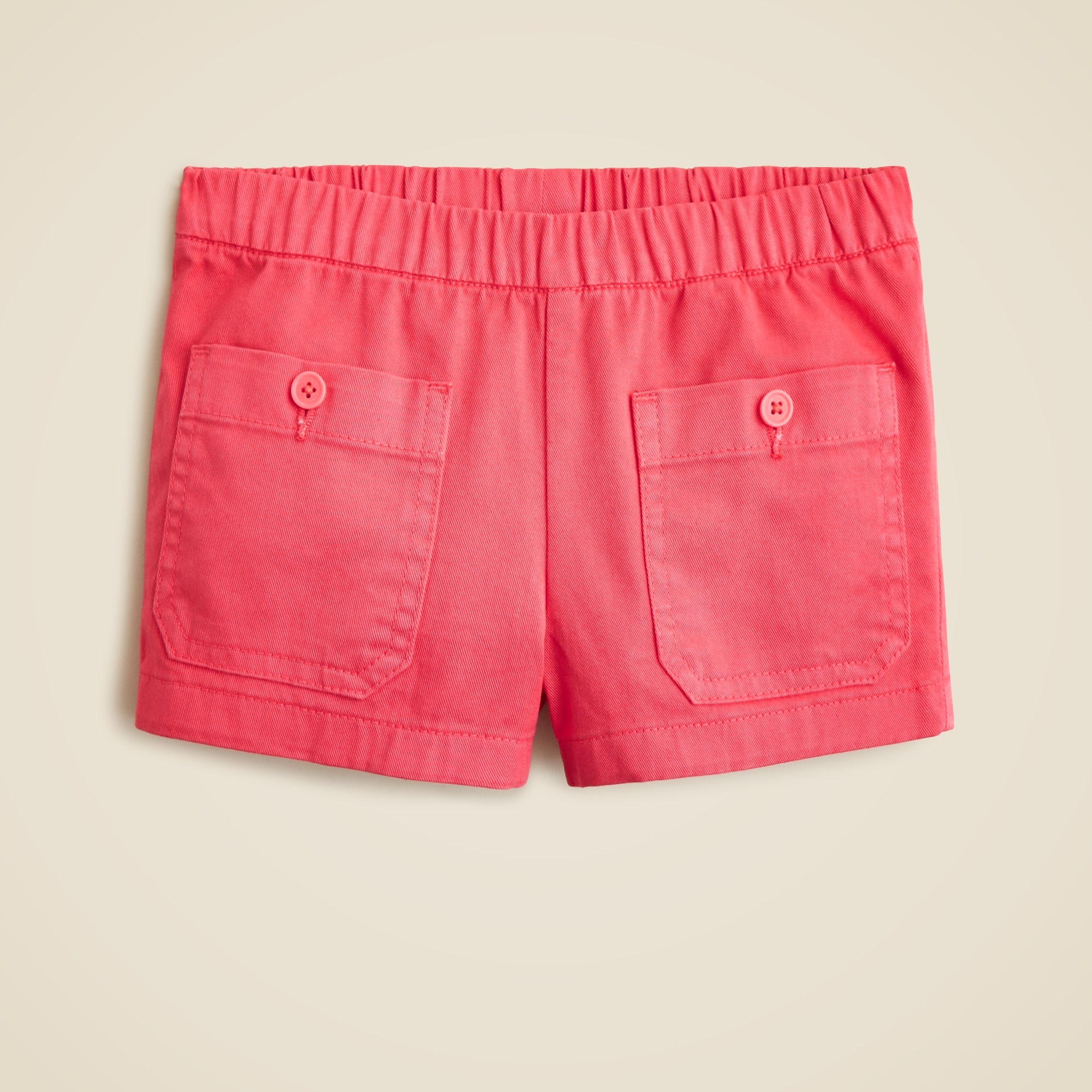 girls Girls' swing-set short in garment-dyed chino