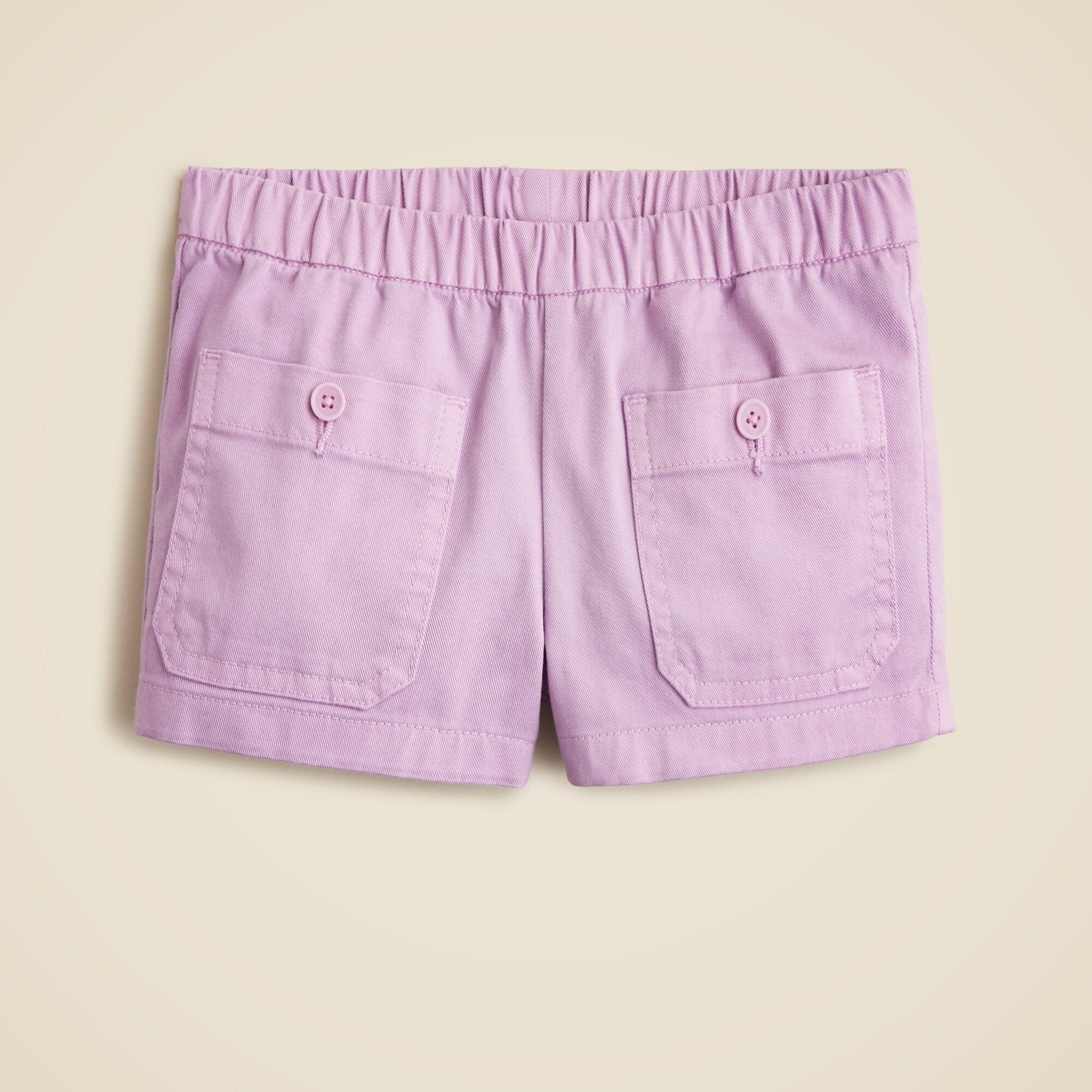 girls Girls' swing set short in garment-dyed chino