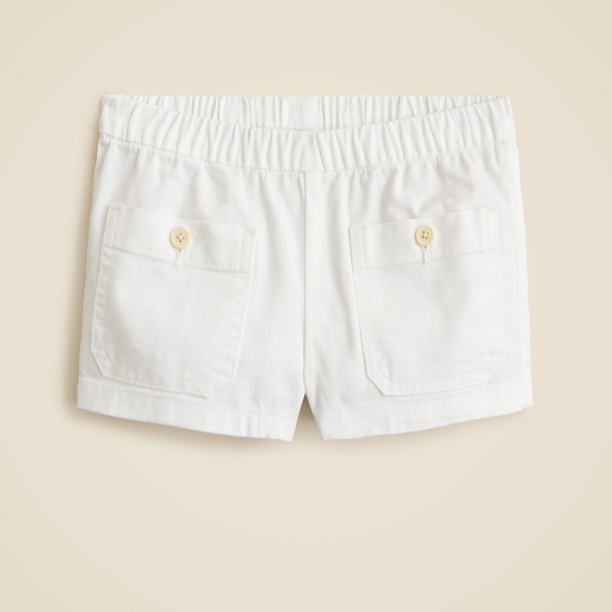 Girls' swing-set short in garment-dyed chino