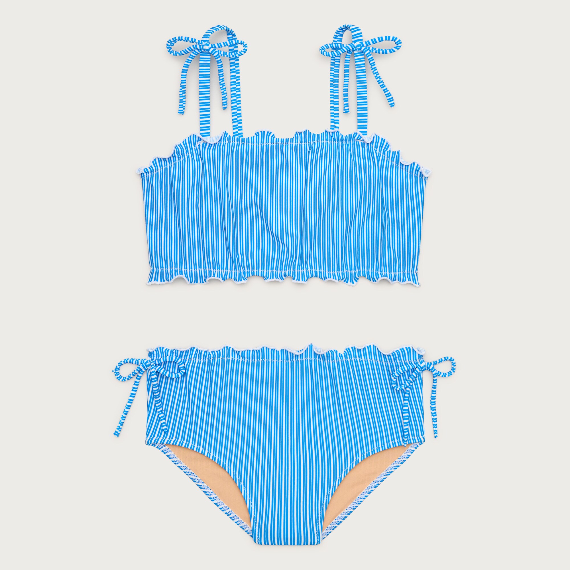 girls Girls' lettuce-edge two-piece swimsuit