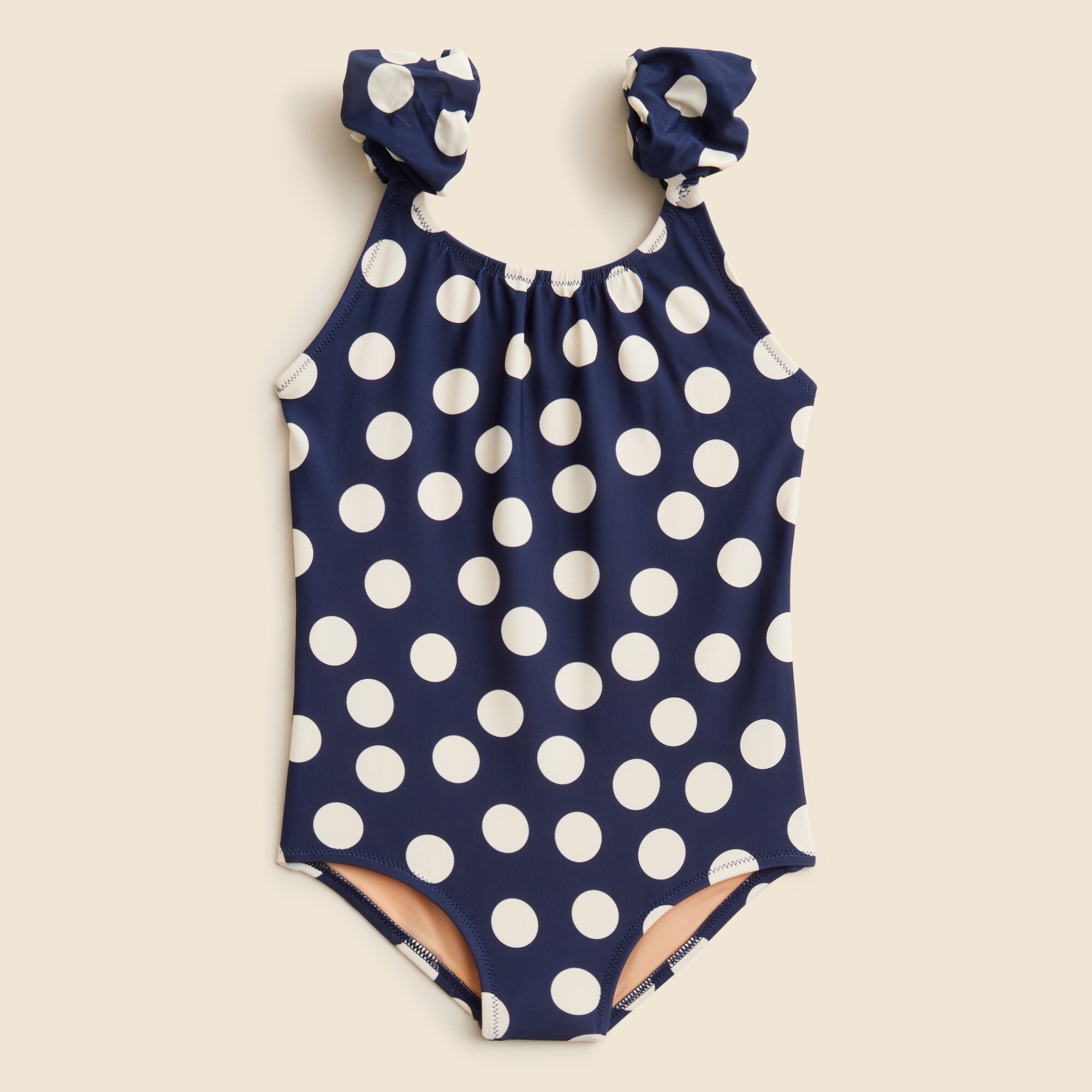 girls Girls' puff-sleeve one-piece swimsuit with UPF 50+ fabric