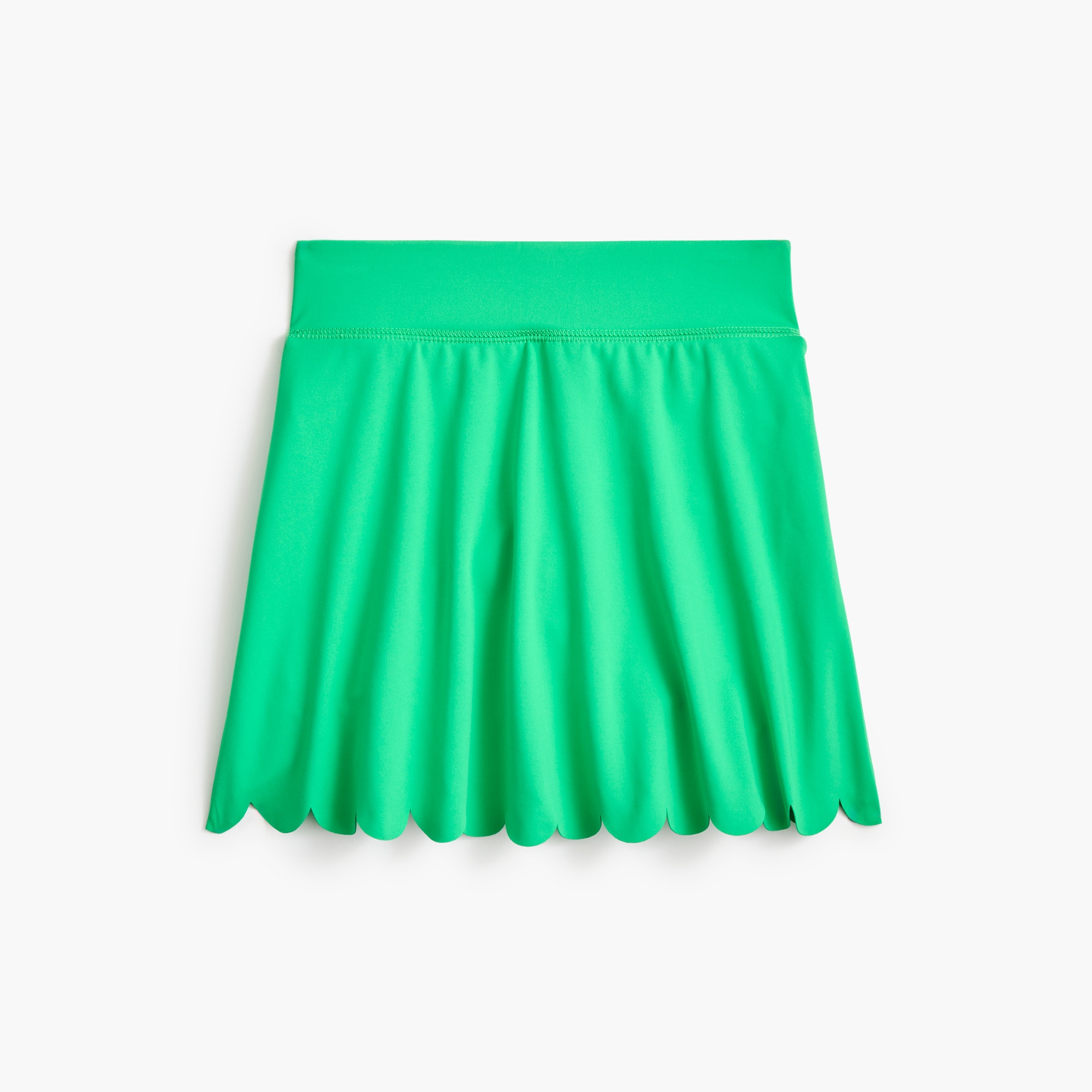 Girls' scallop-hem active skort