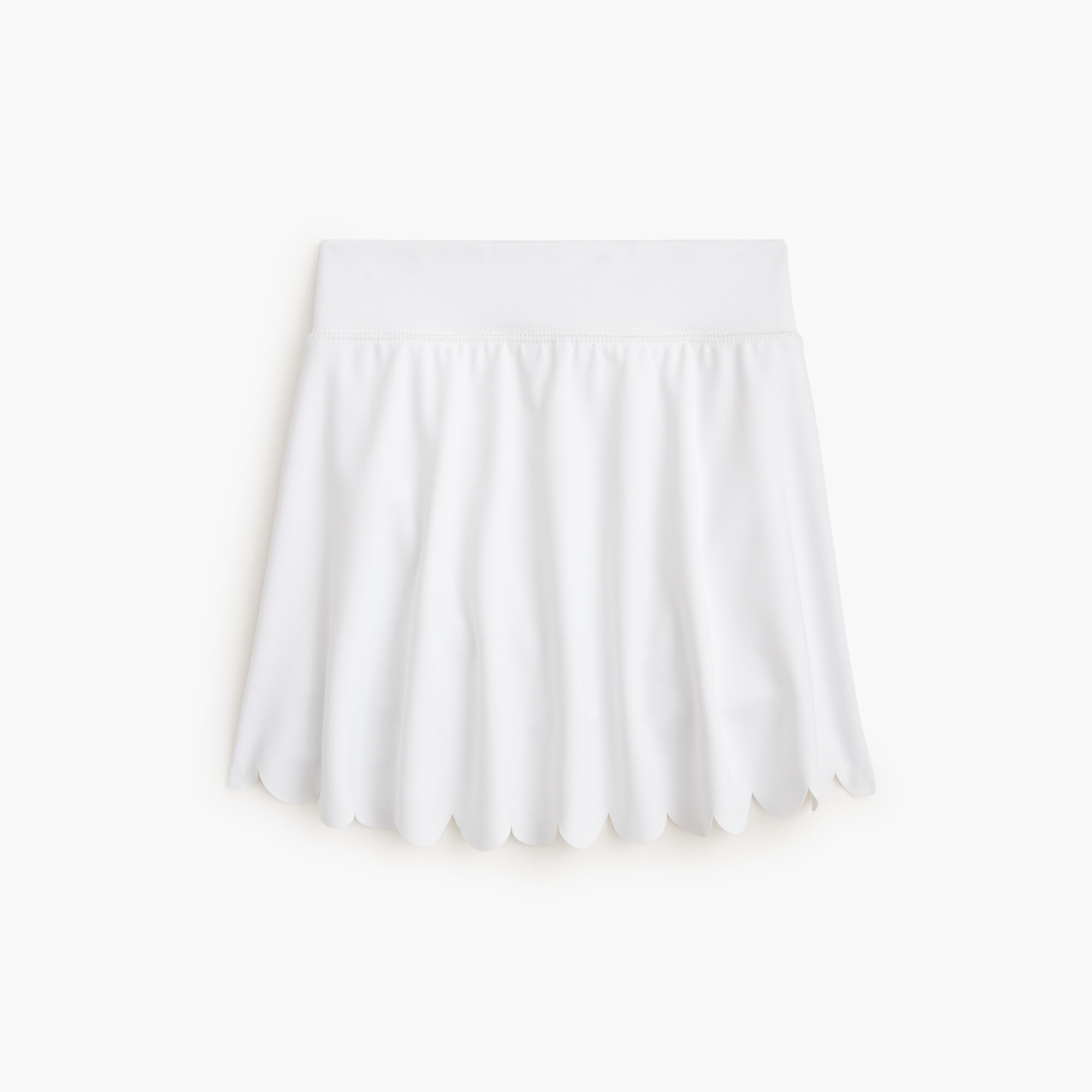 Girls' scallop-hem active skort
