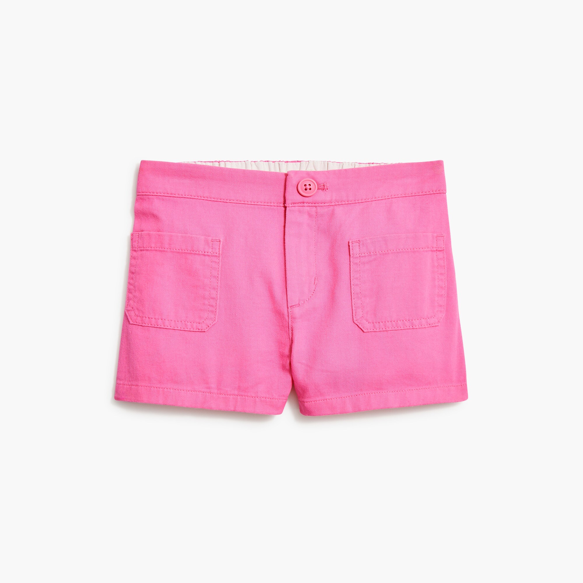 girls' patch-pocket short for girls