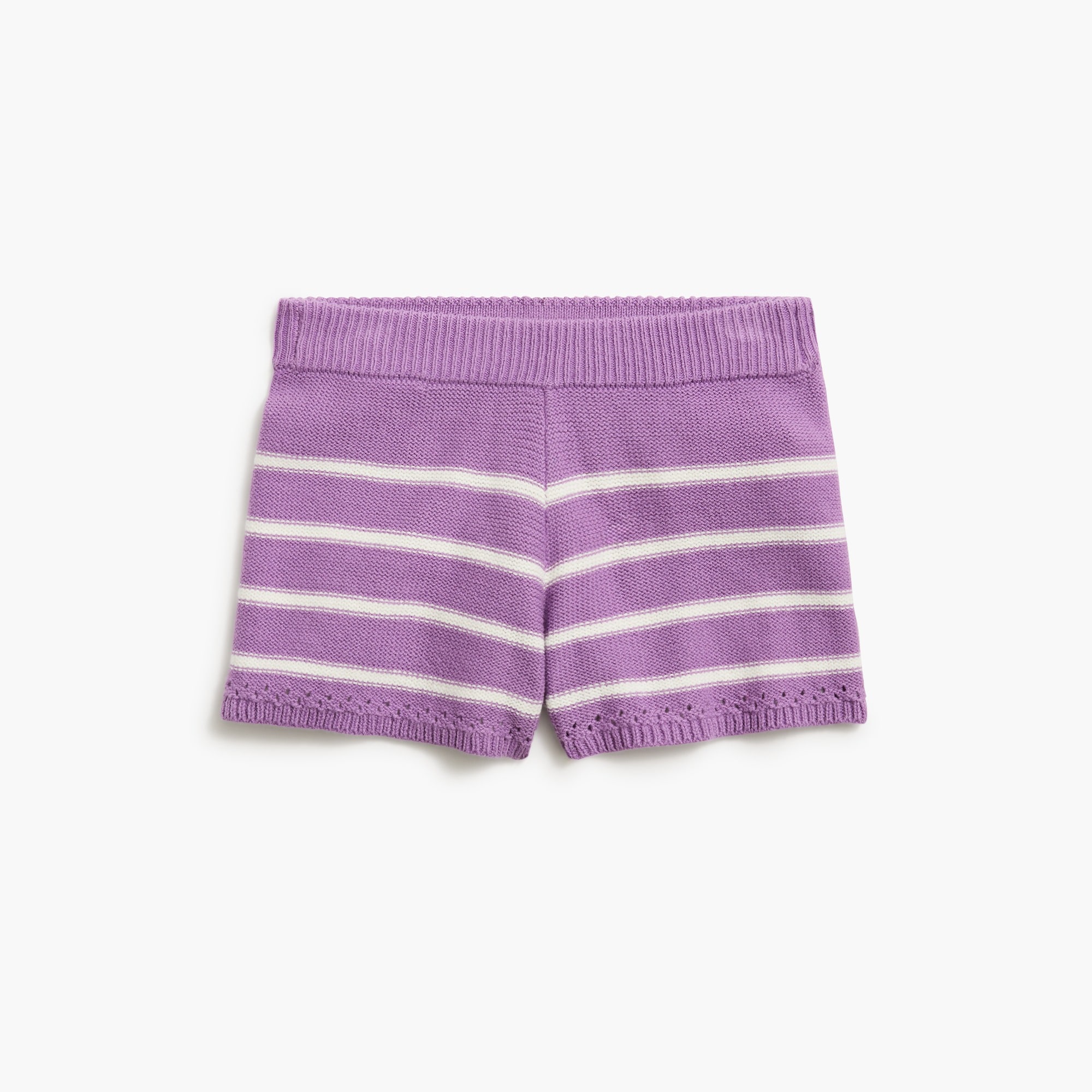  Girls' striped sweater-short