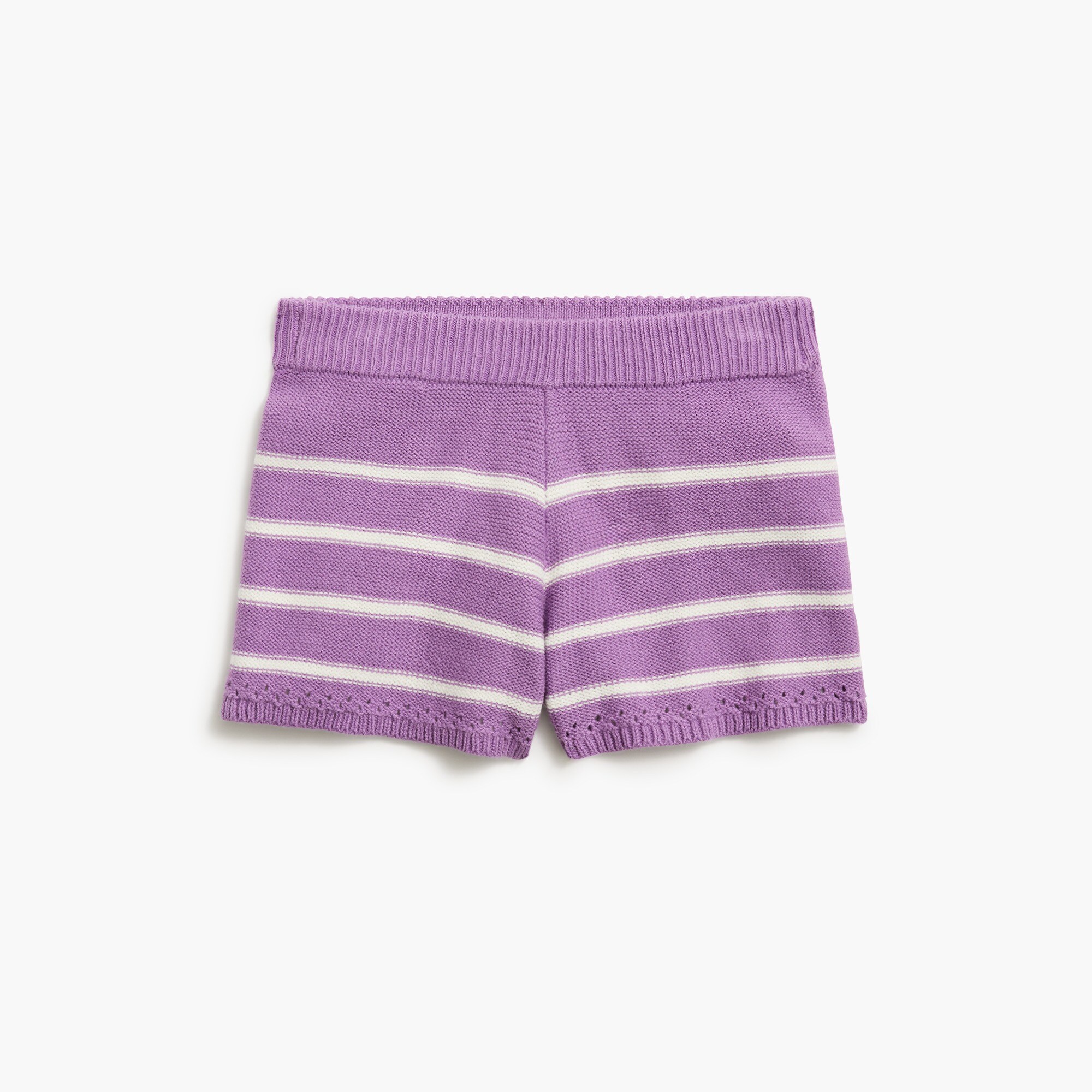 Girls' striped sweater-short