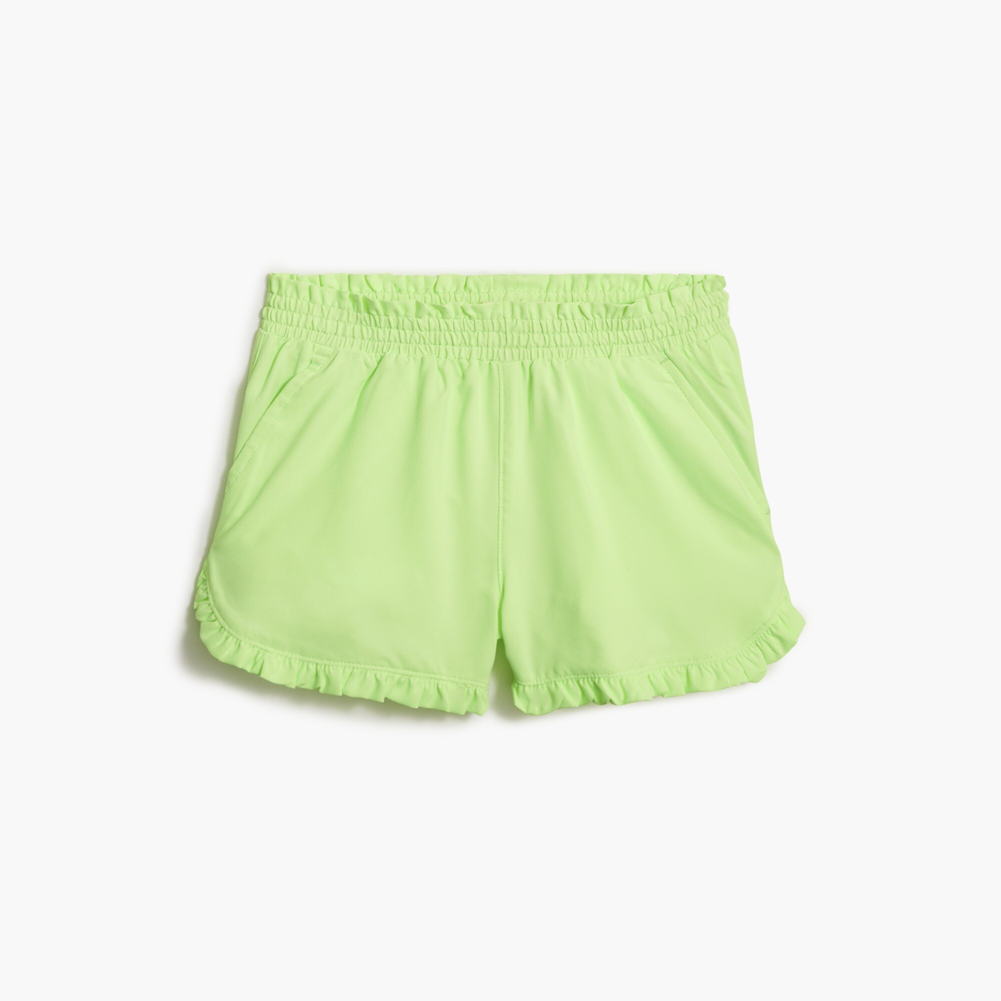  Girls' ruffle-hem active short