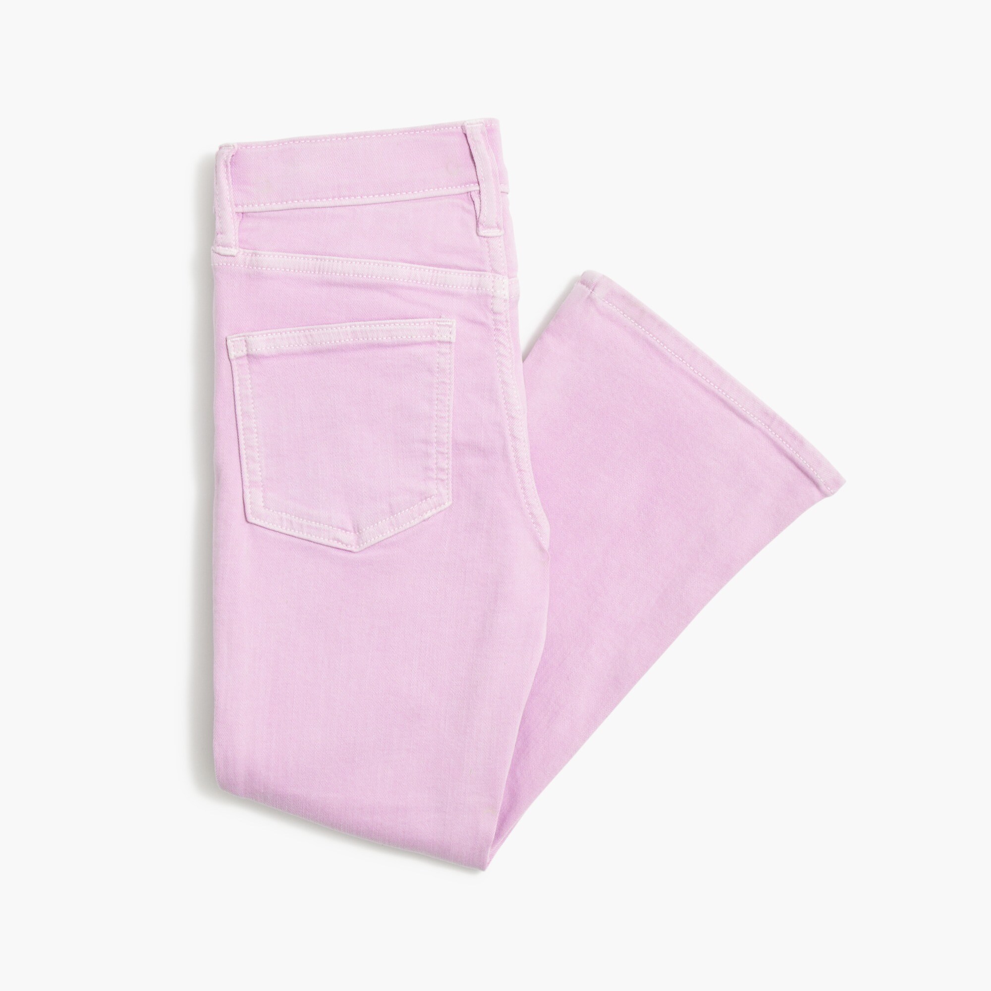 Girls' garment-dyed flare jean