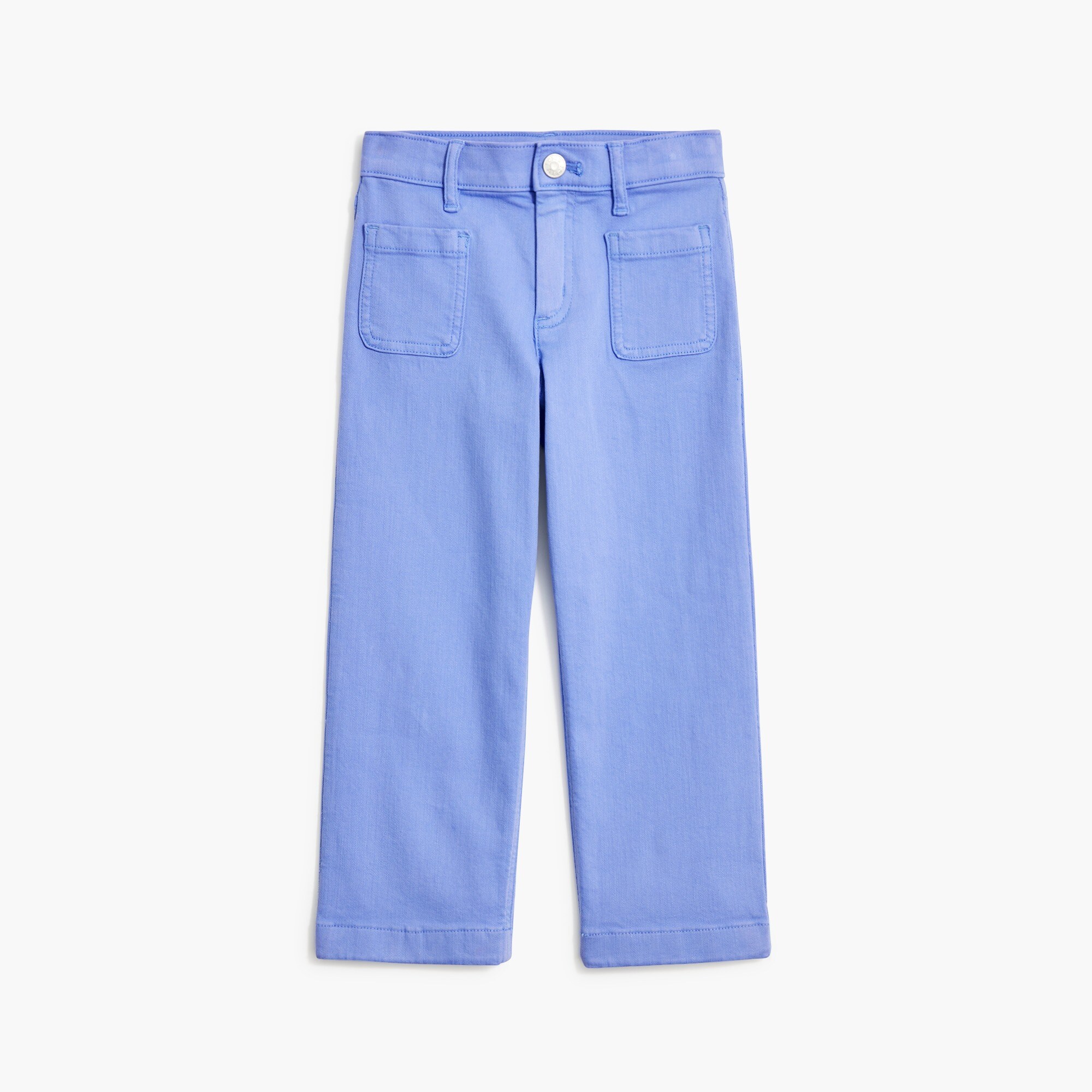 girls Girls' garment-dyed wide-leg jean