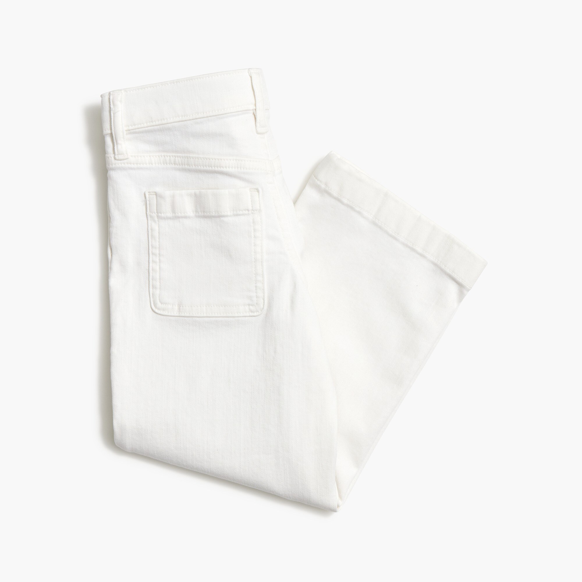 Girls' garment-dyed wide-leg jean