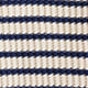 Girls' cotton boatneck sweater in black stripe IVORY NAVY STRIPE
