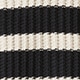 Girls' cotton boatneck sweater in black stripe BLACK IVORY STRIPE