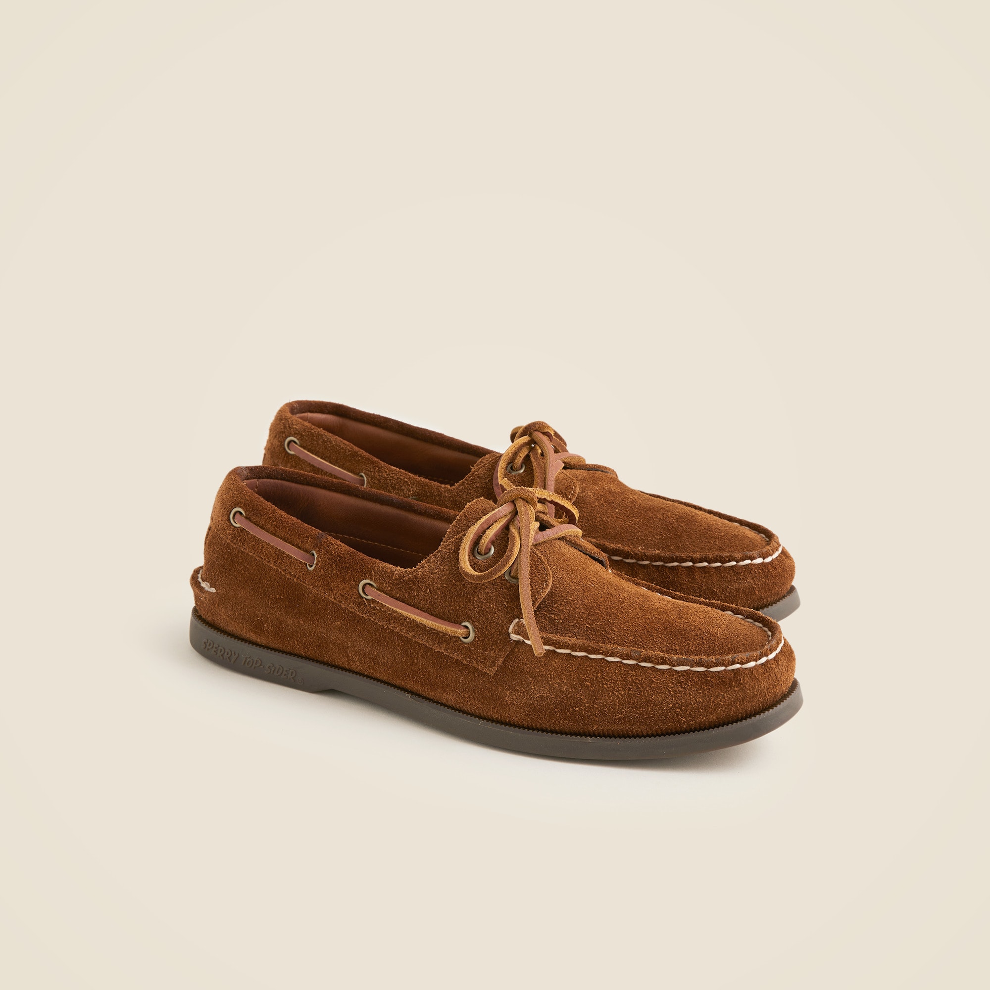 mens Sperry&reg; X J.Crew Authentic Original two-eye boat shoes in roughout suede