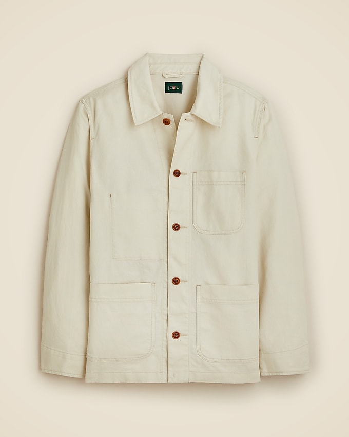 J.Crew: Cotton-linen Blend Chore Jacket For Men J.Crew: Cotton-linen Blend Chore Jacket For Men