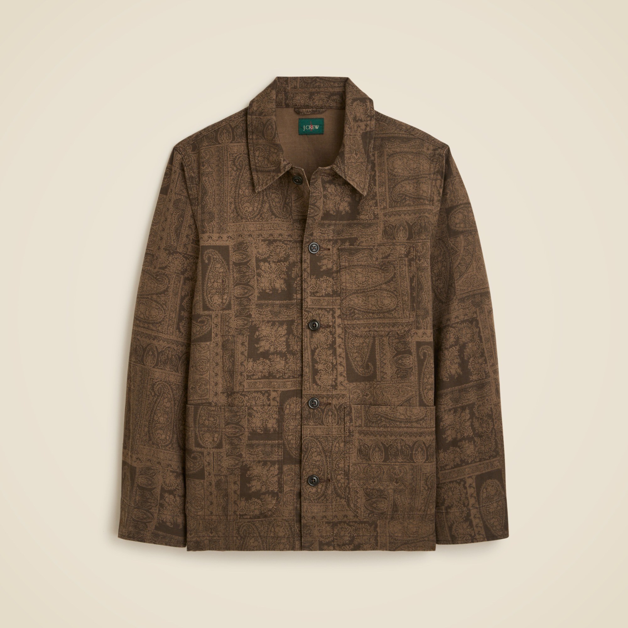  Cotton-linen blend chore jacket