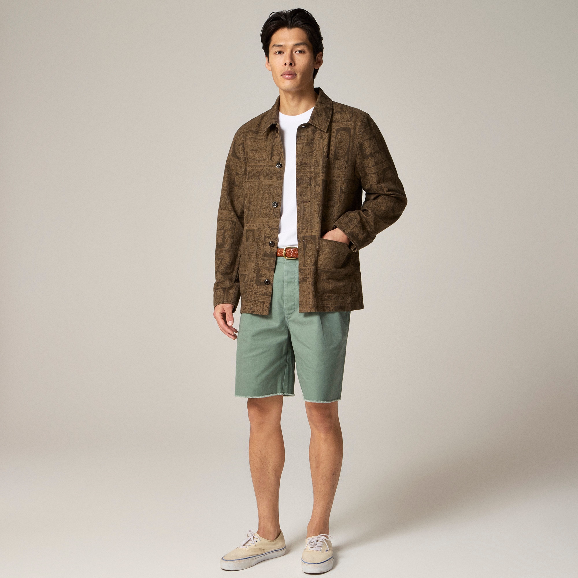 Cotton-linen Blend Chore Jacket For Men | J.Crew