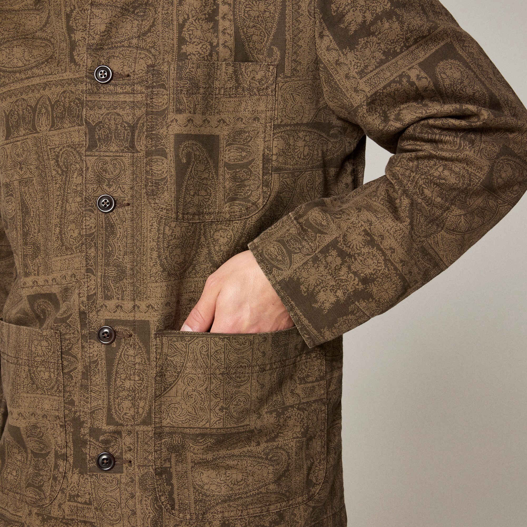 ジャケット・アウター CCU CHORE JACKET(SIZE/L) Cotton-linen Blend Chore Jacket For Men | J.Crew
