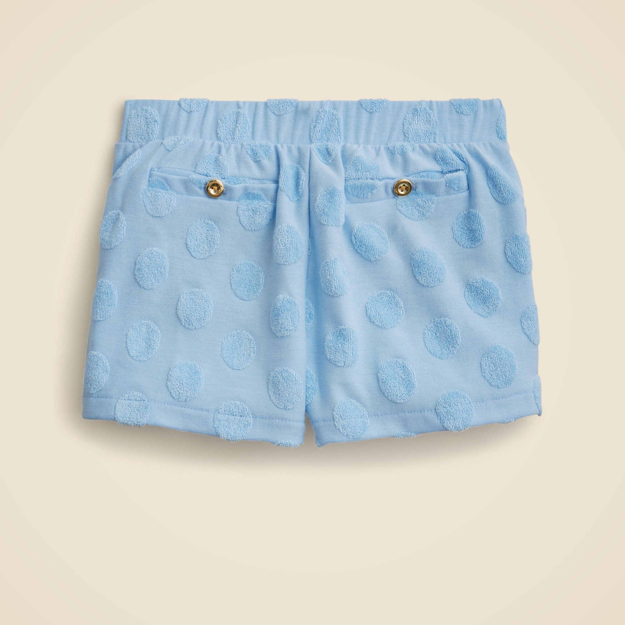 Girls' pull-on short in terry jacquard