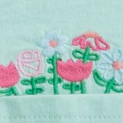 Baby &amp; toddler girls' embroidered flower patch-pocket tee FLOWER EMBROIDERY POCKE factory: baby &amp; toddler girls' embroidered flowers pocket tee for toddler