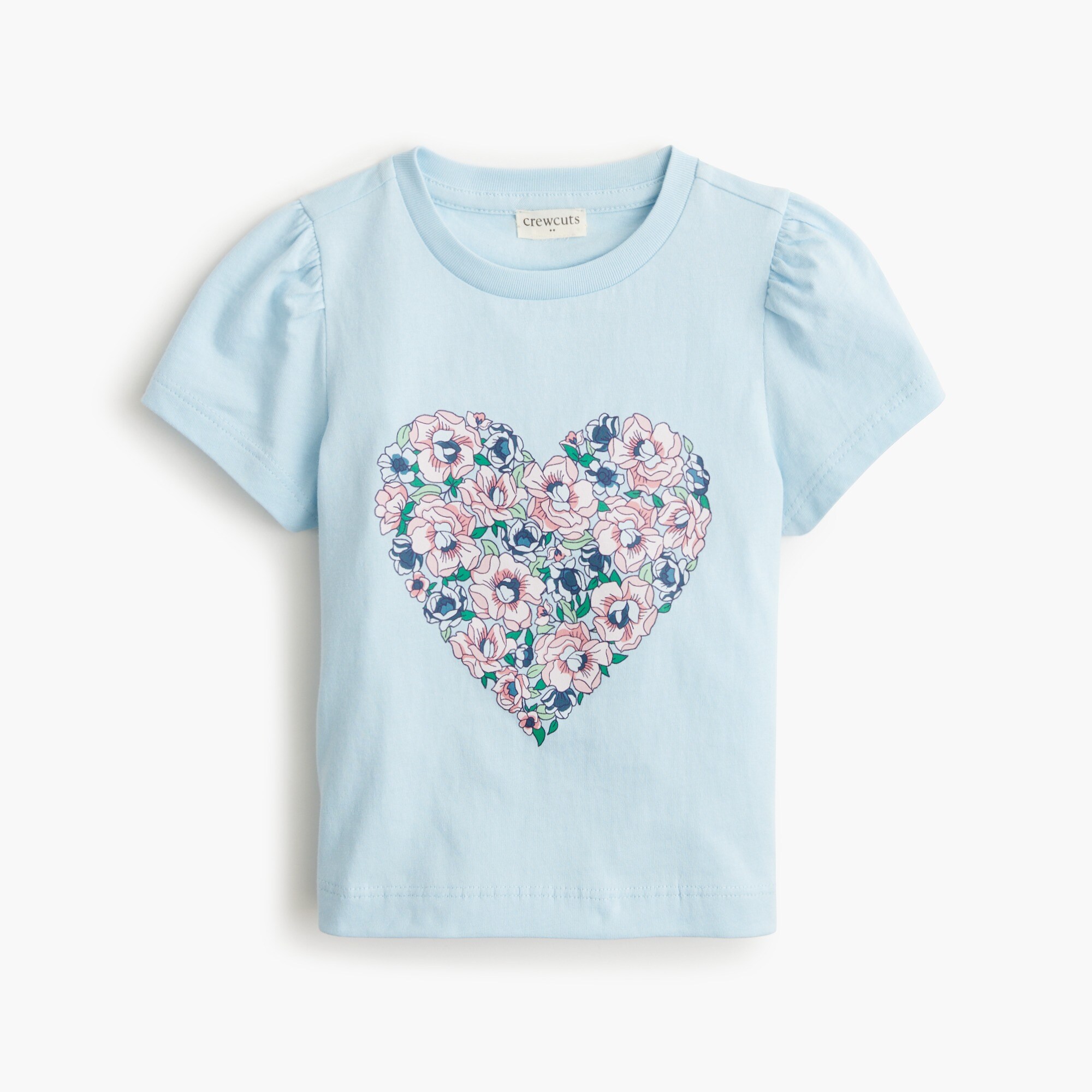  Baby &amp; toddler girls' floral heart graphic tee