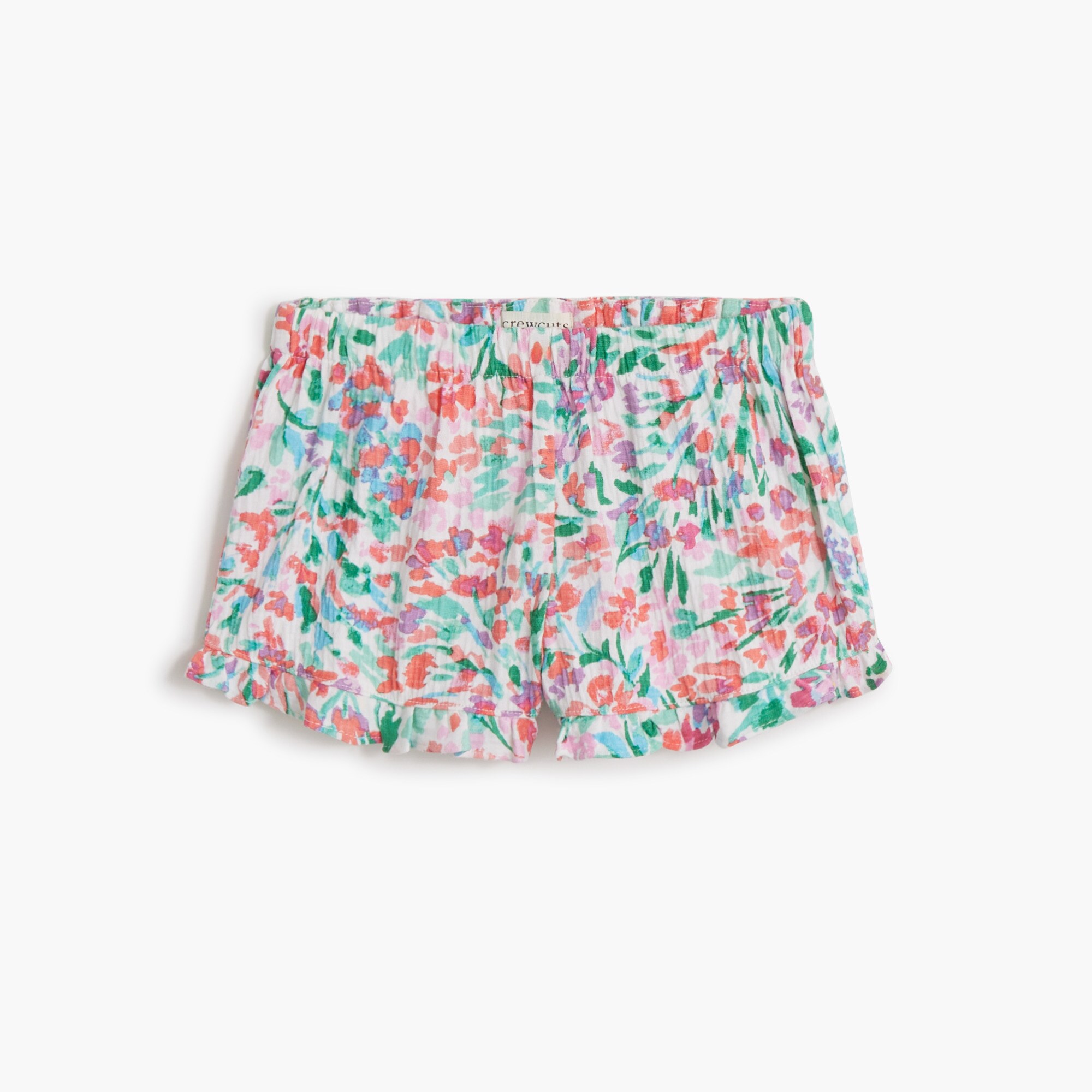 baby &amp; toddler girls' crinkle-knit ruffle short for toddler