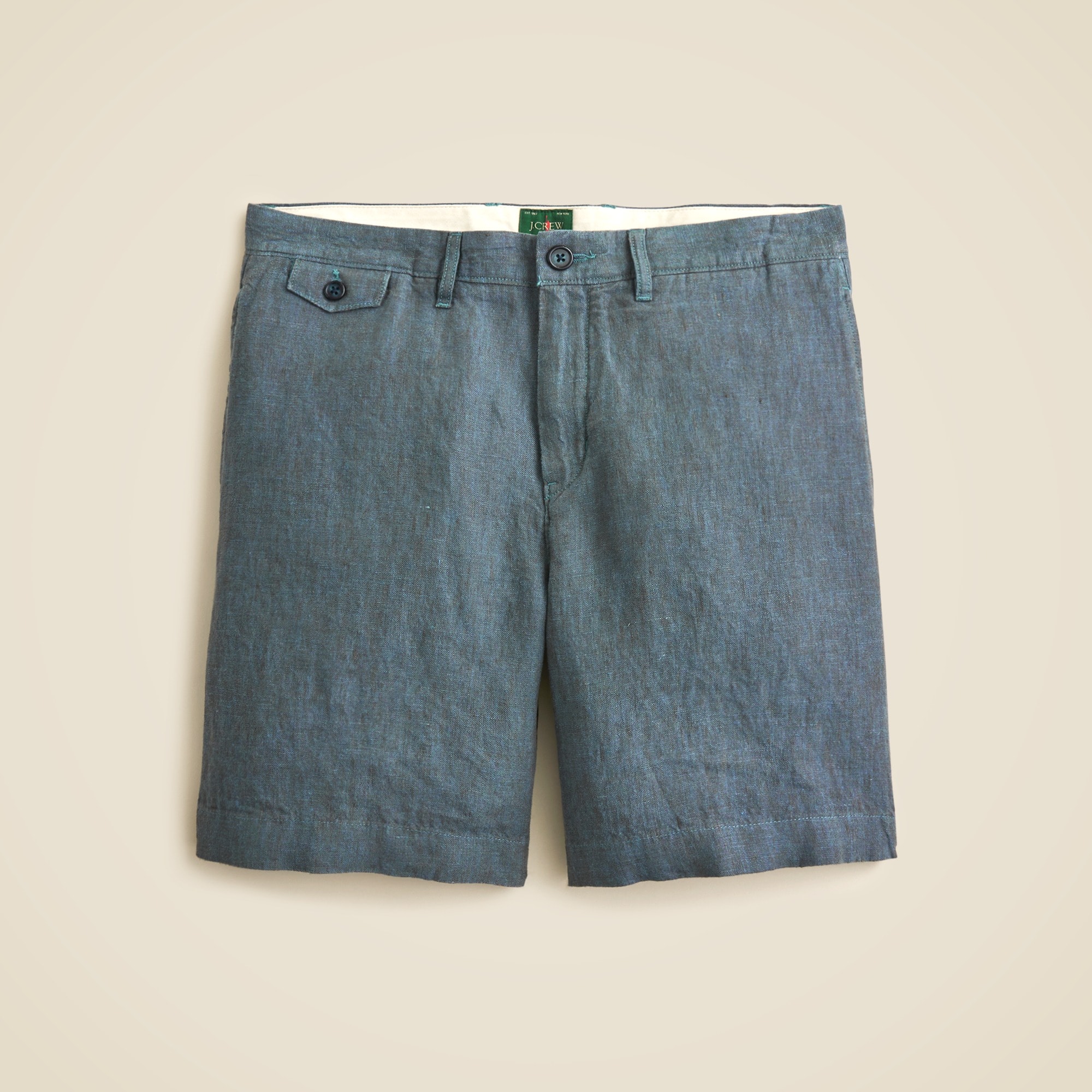 mens 8.5&quot; linen short