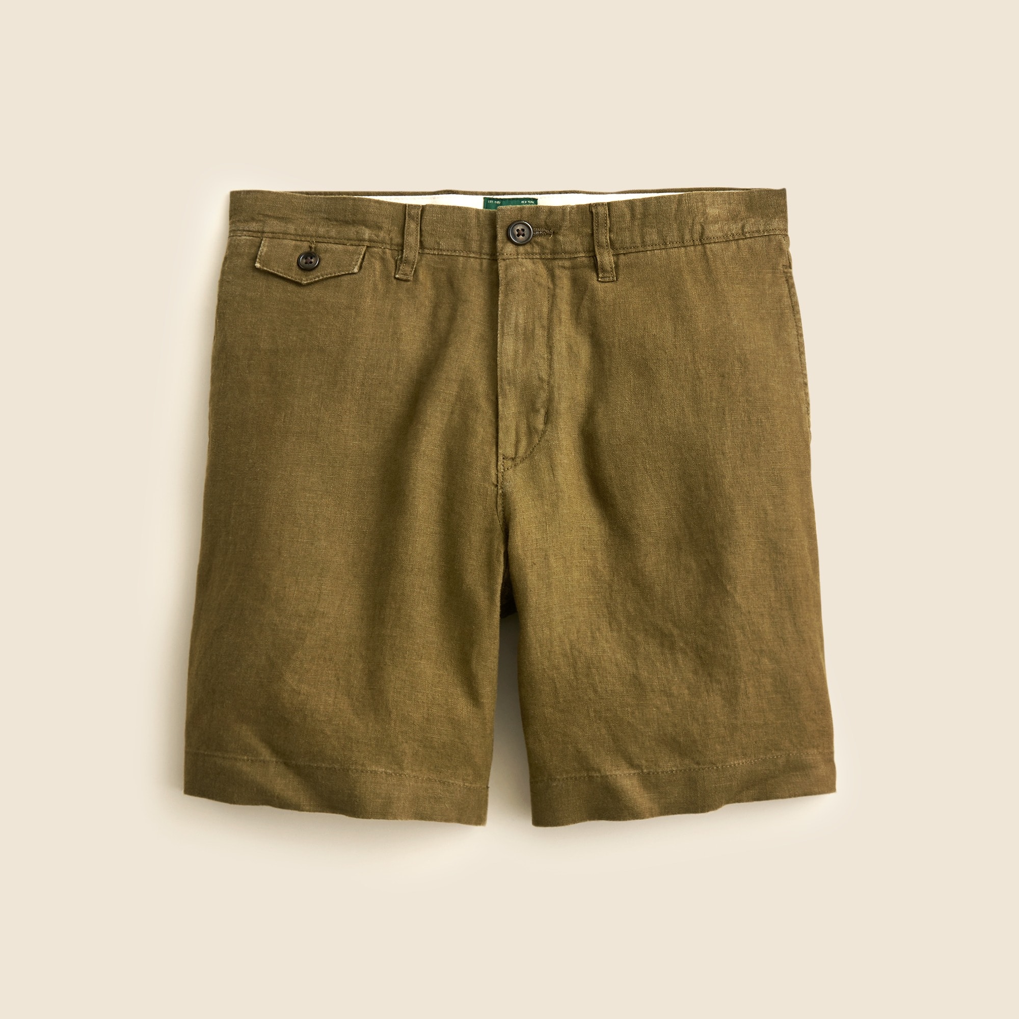 mens 8.5&quot; linen short