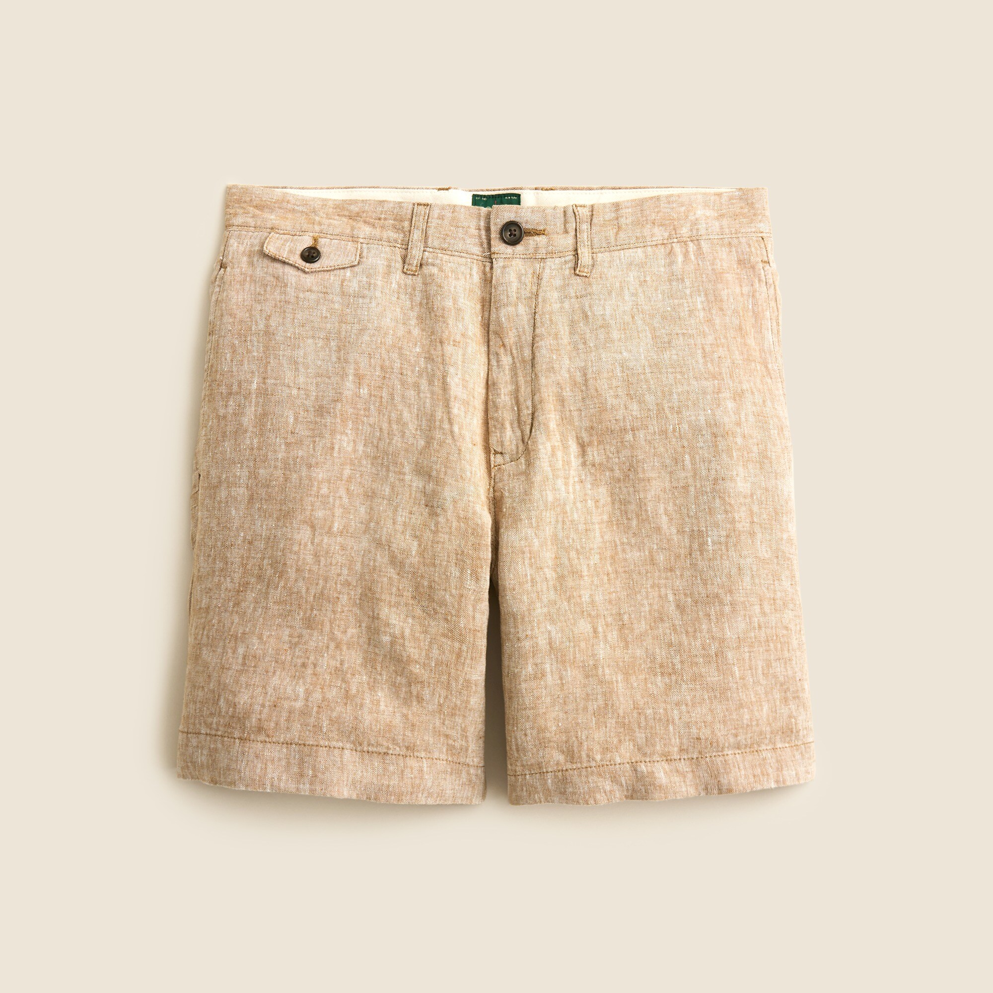 mens 8.5&quot; linen short