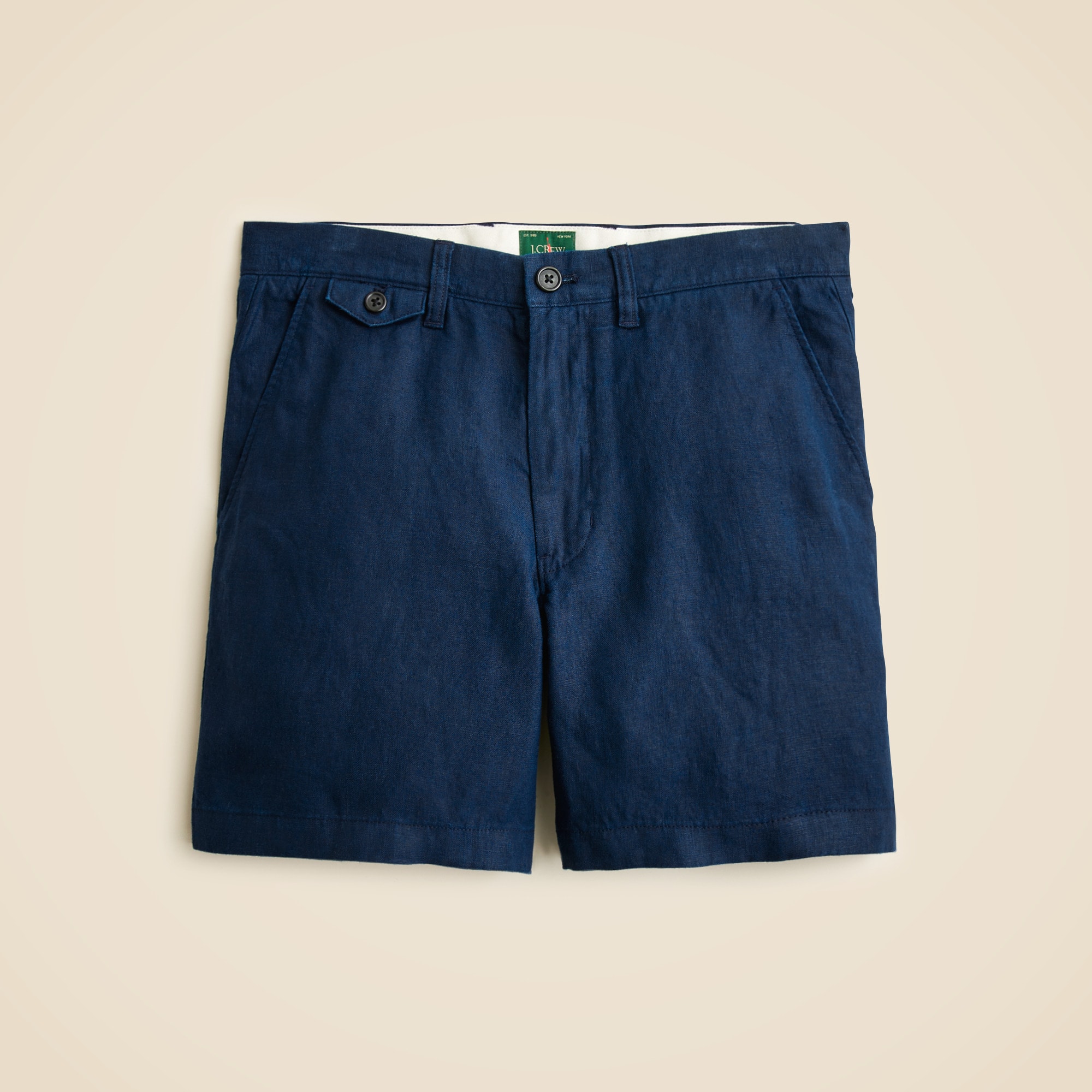 mens 7&quot; linen short