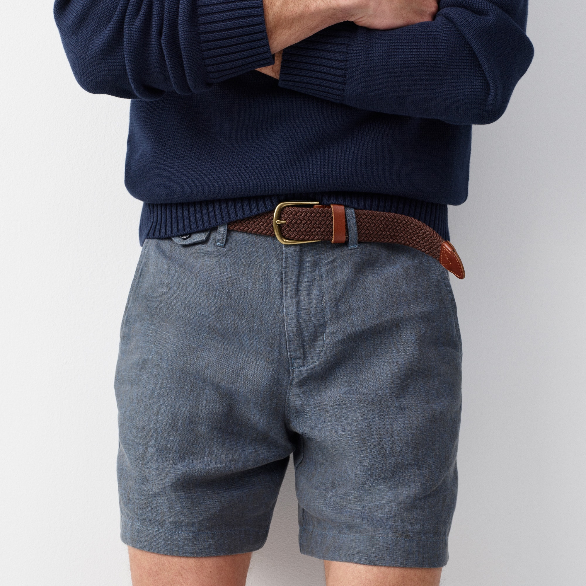 7" linen short