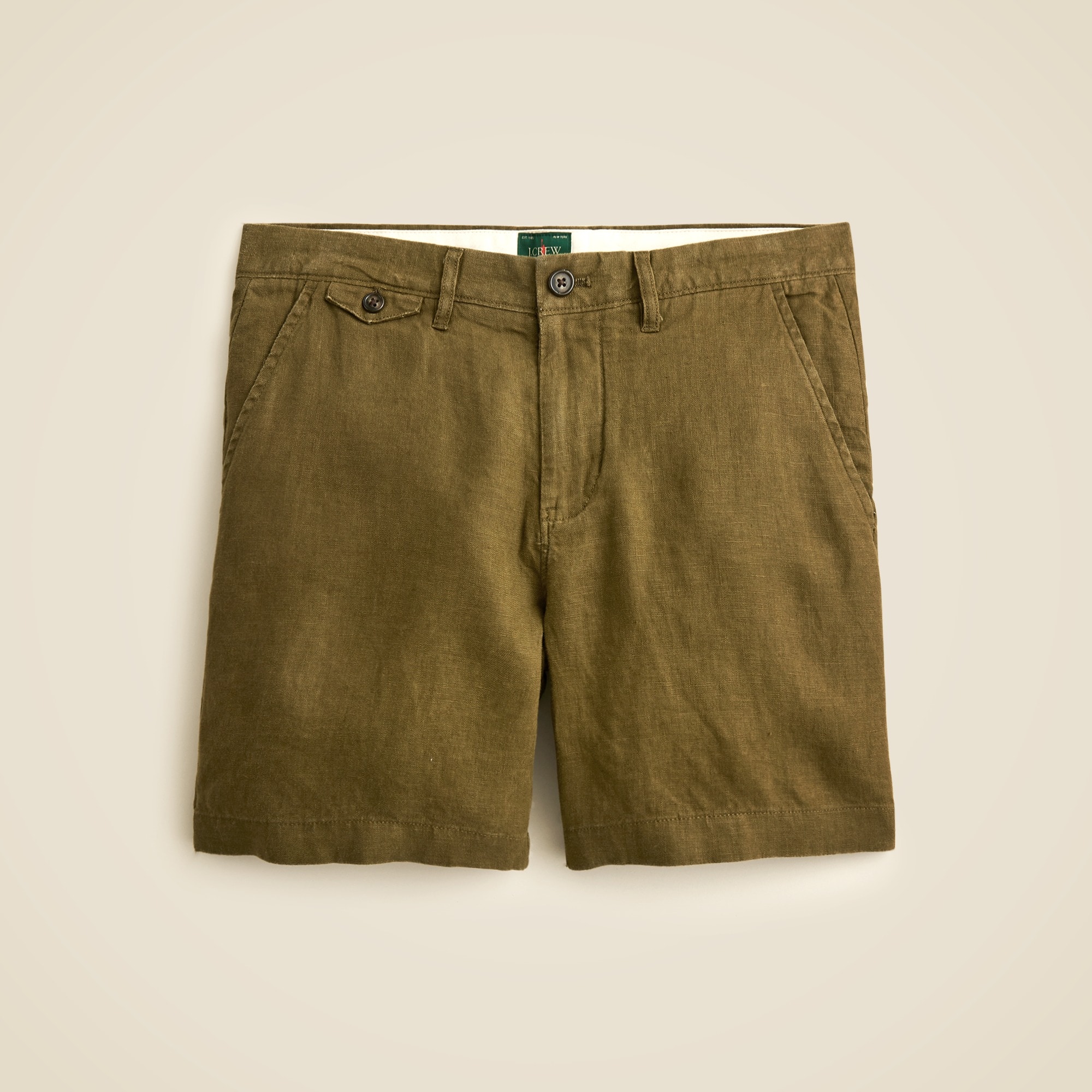 mens 7&quot; linen short