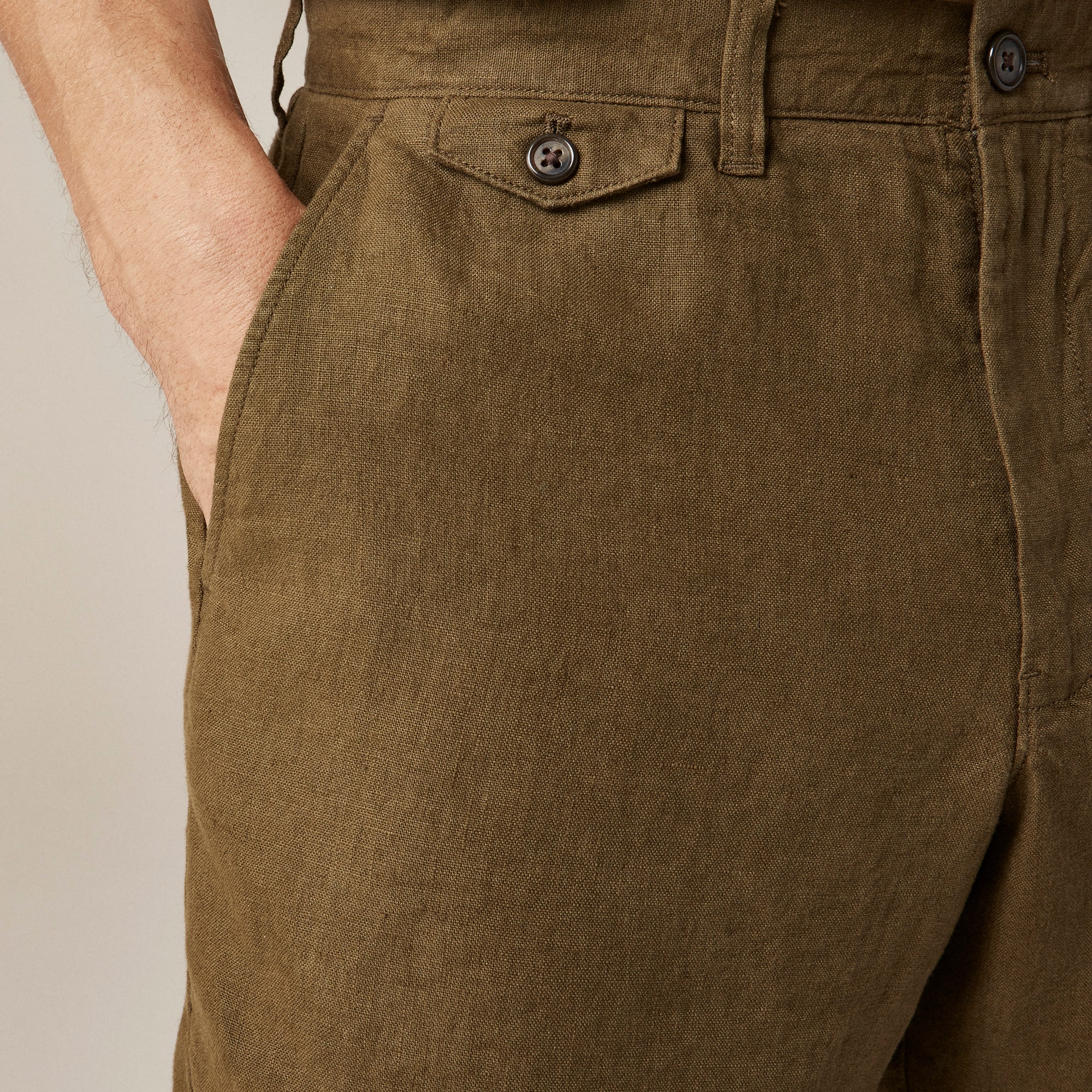 7" linen short