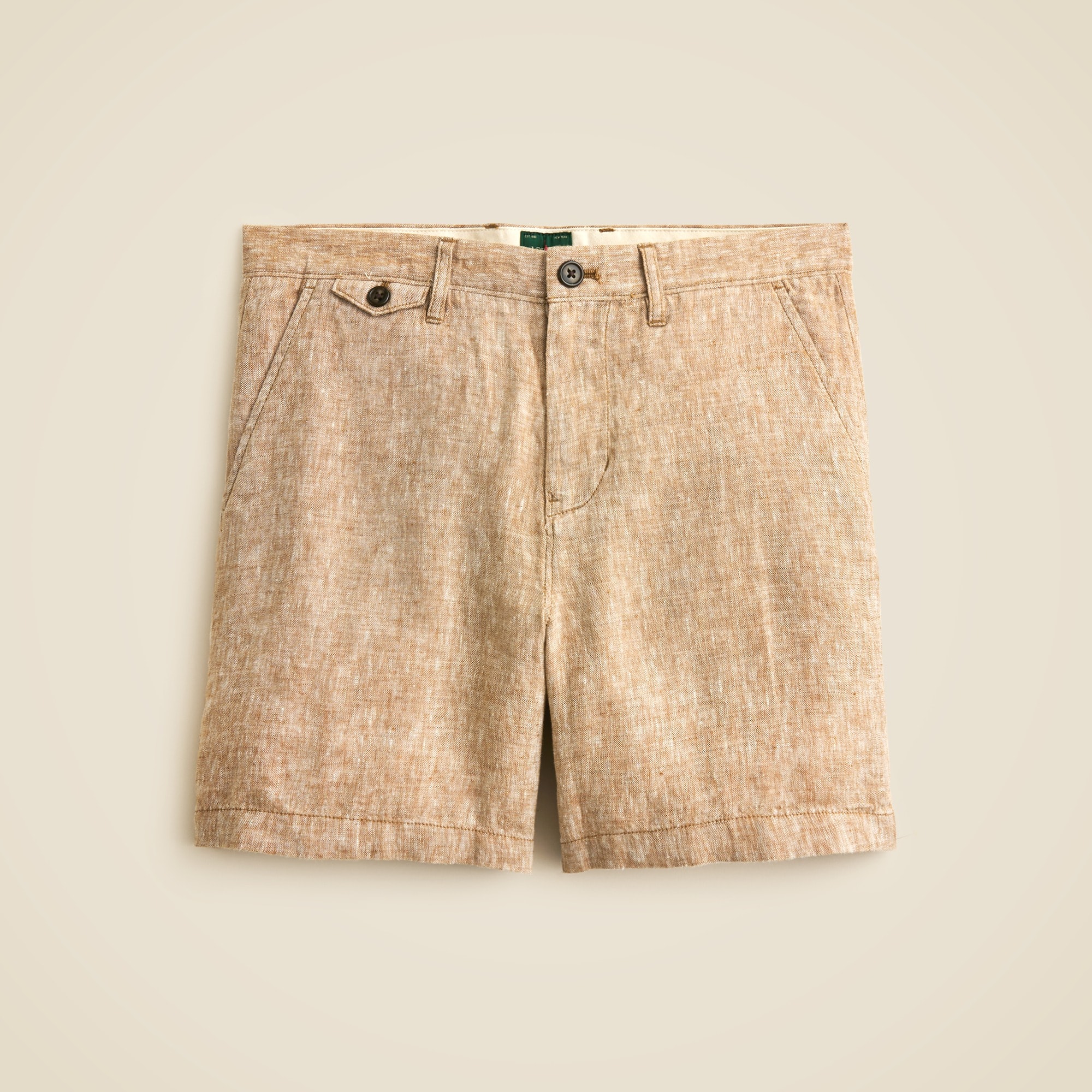mens 7&quot; linen short