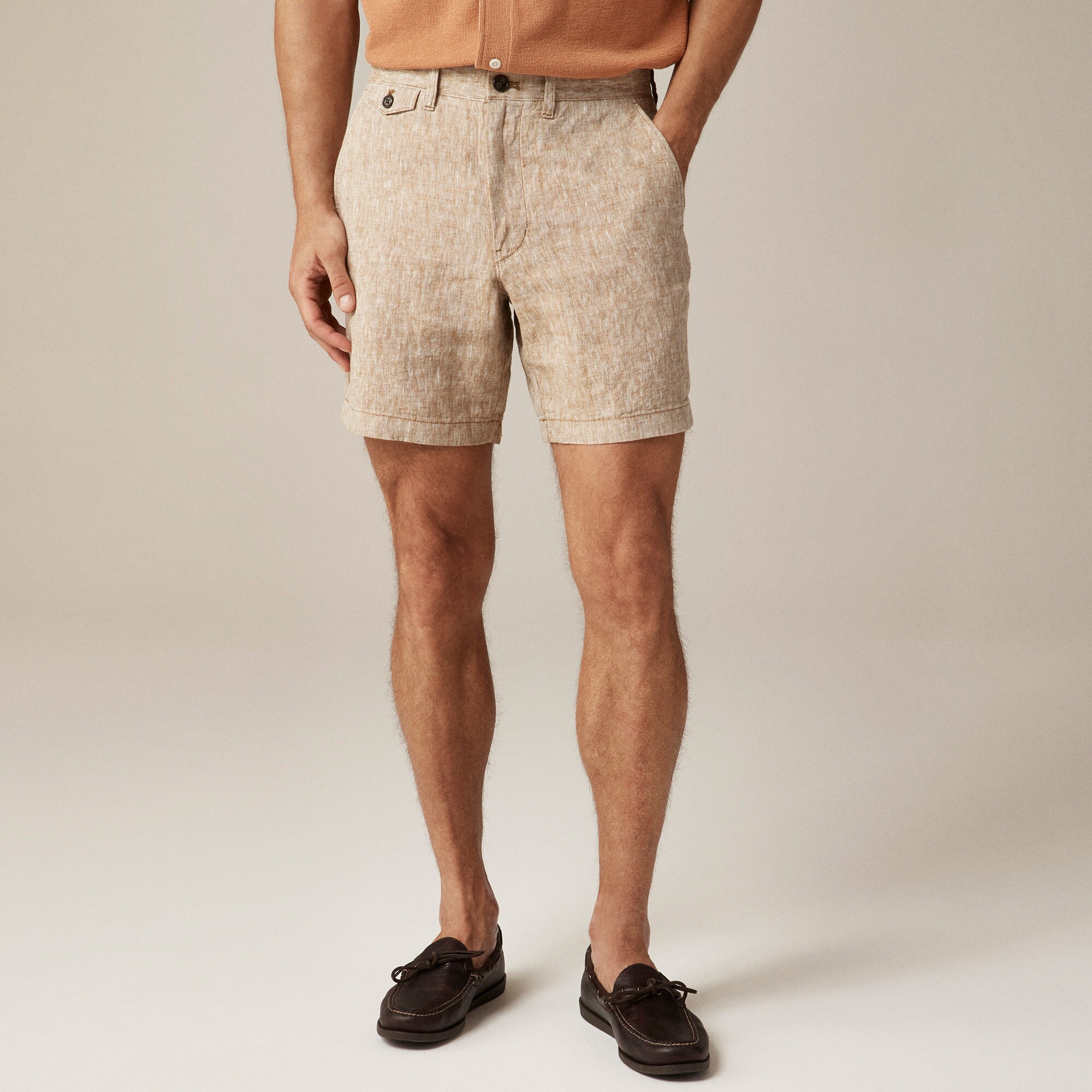 7" linen short