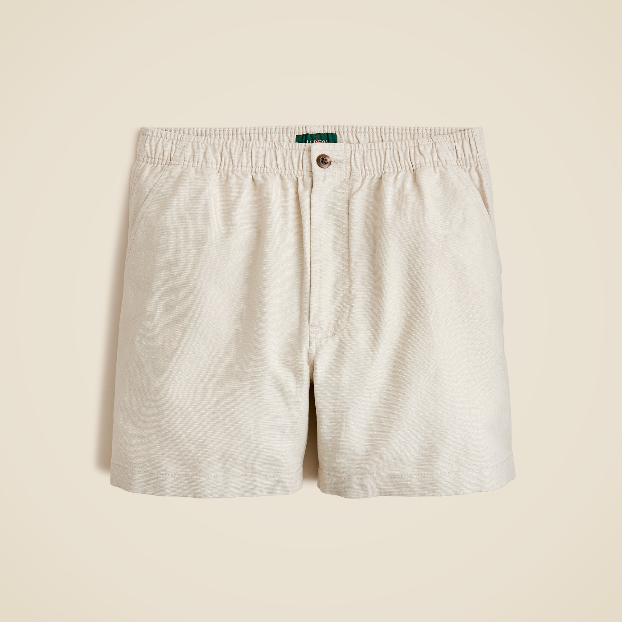 mens 5.5'' Pier short in cotton-linen blend