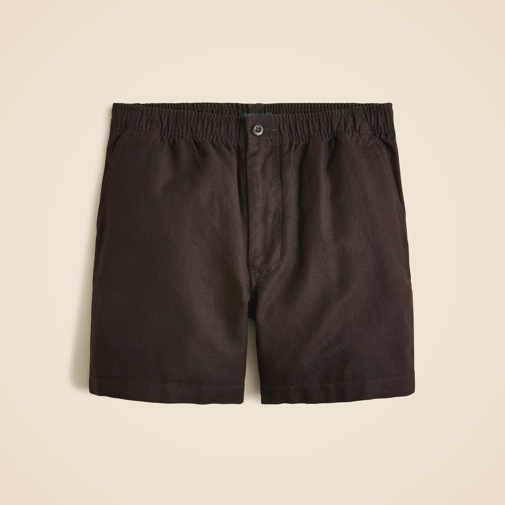 mens 5.5'' Pier short in cotton-linen blend